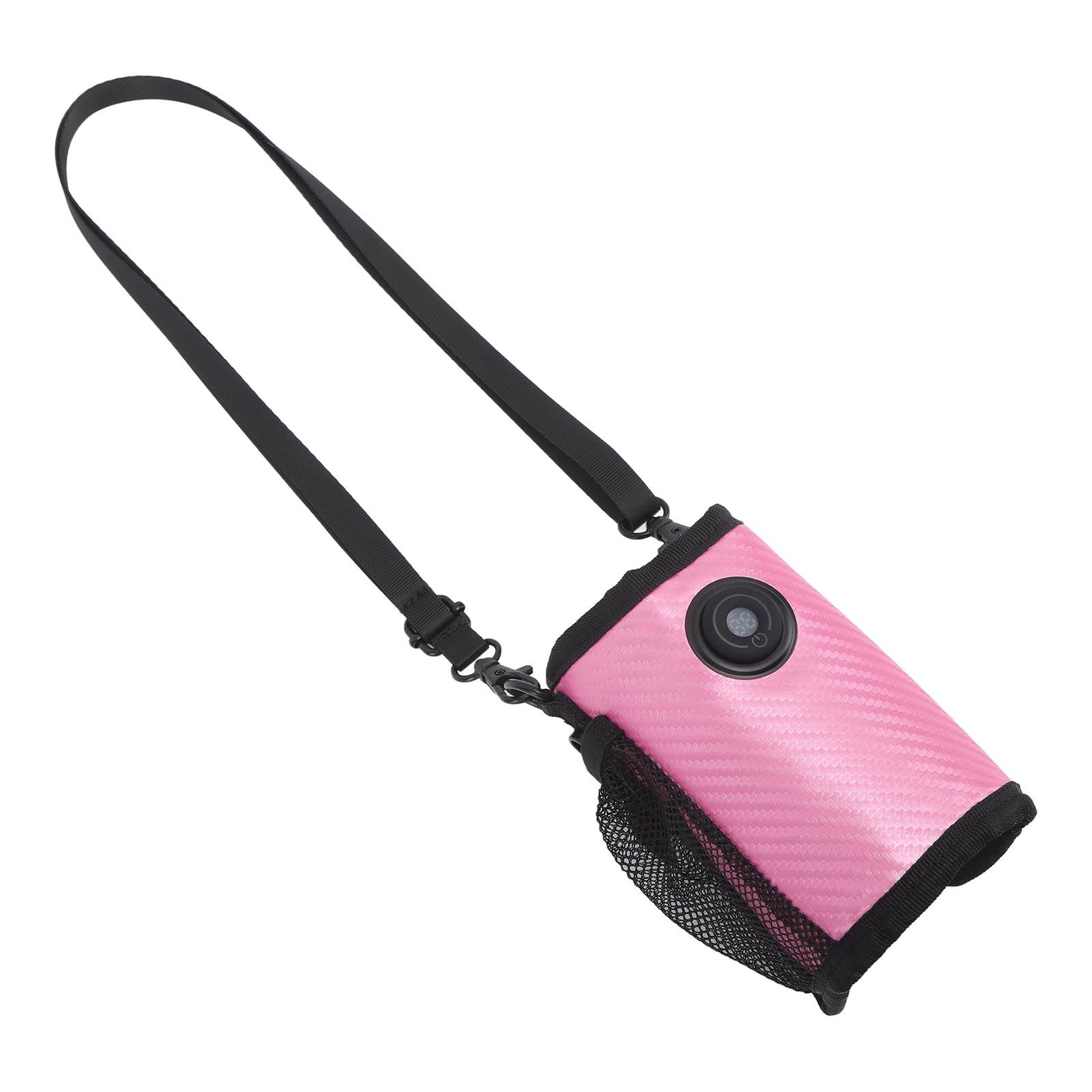 Milk Bottle Warmer Bag Digital Display Constant Temp Adjustable Temperature Baby Bottle Warmer for Home Car Rose Red - Image 7