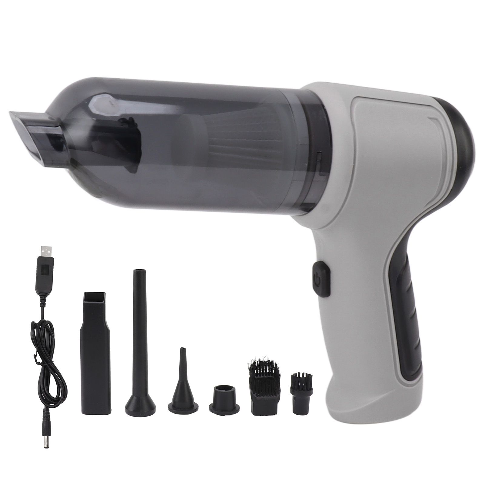 Cordless Handheld Vacuum Cleaner Strong Suction Portable Handheld Vacuum for Home Car Office Gray - Image 1