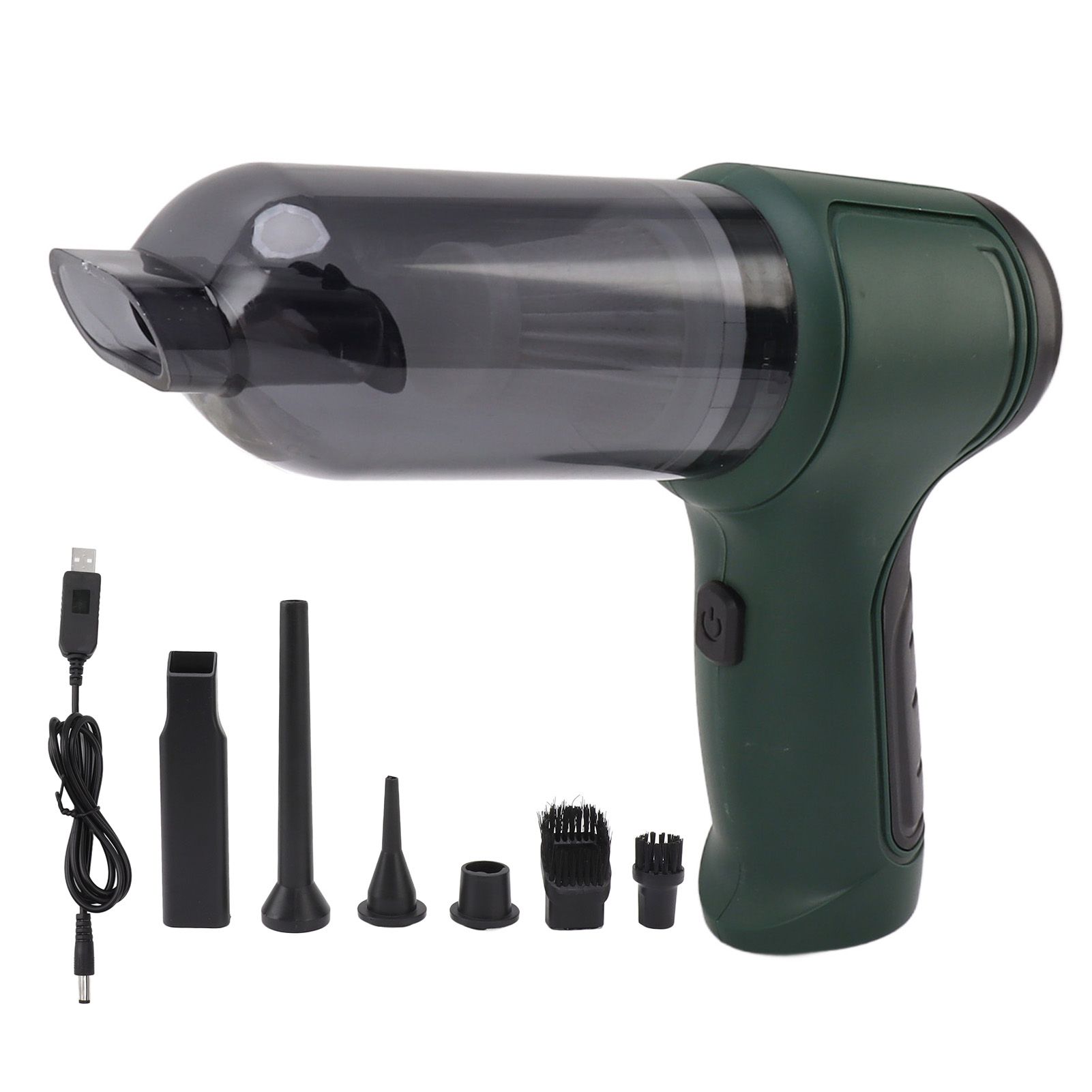 Cordless Handheld Vacuum Cleaner Strong Suction Portable Handheld Vacuum for Home Car Office Green - Image 1