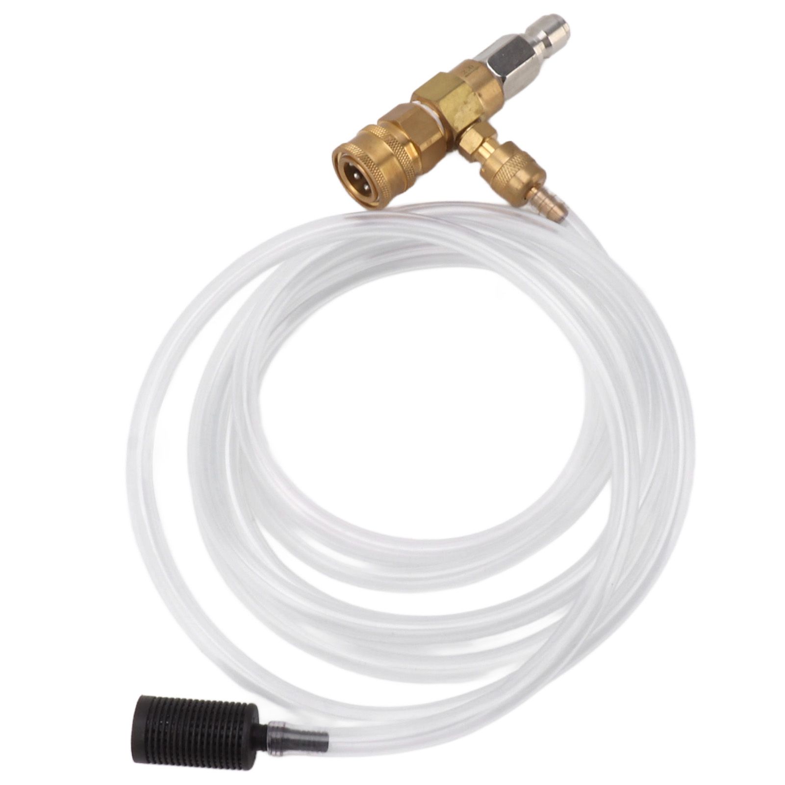Adjustable Chemical Injector Kit Power Washer Chemical Injector Kit Soap Injector with Siphon Hose Soap Nozzle 3/8 Inch Connectors - Image 2