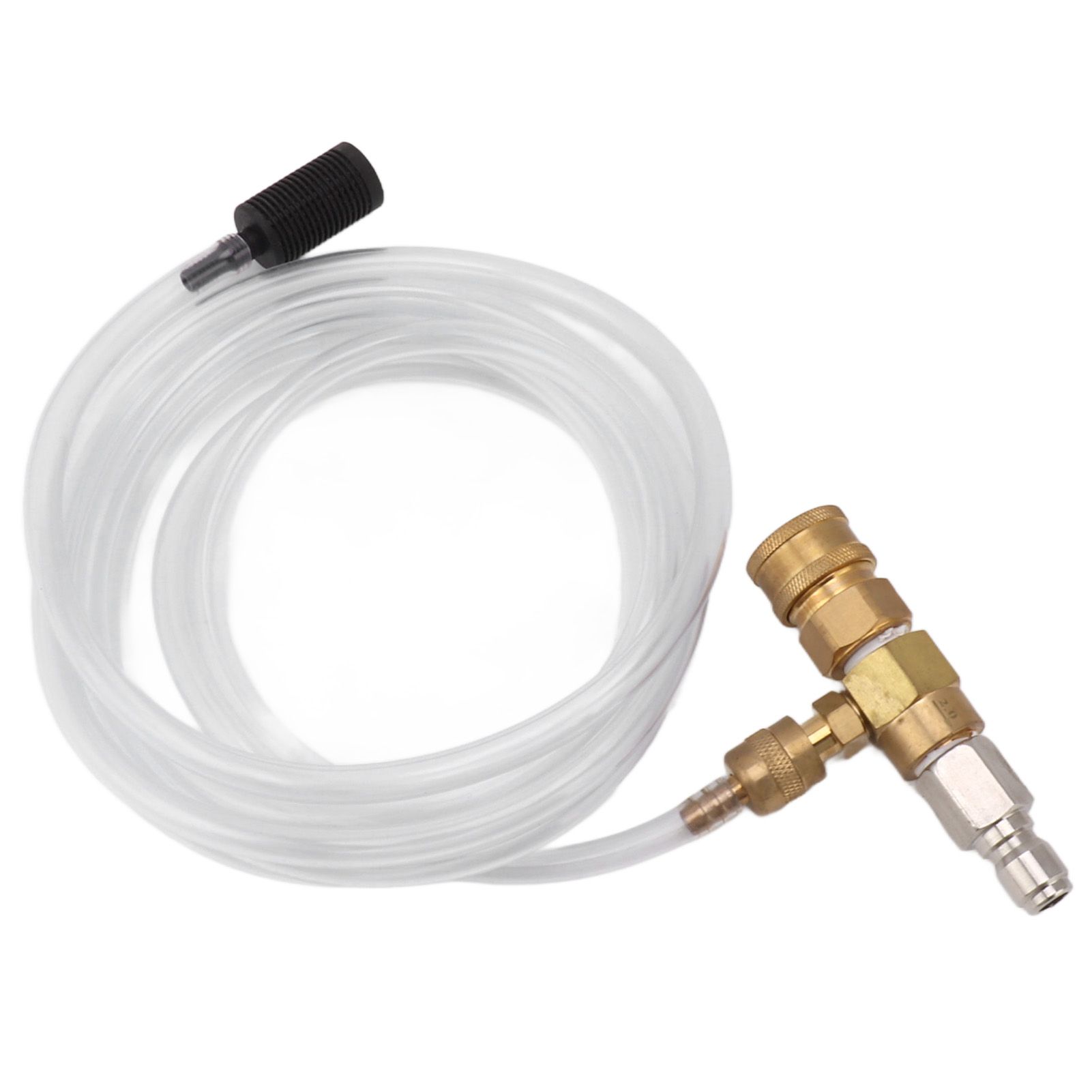 Adjustable Chemical Injector Kit Power Washer Chemical Injector Kit Soap Injector with Siphon Hose Soap Nozzle 3/8 Inch Connectors - Image 5