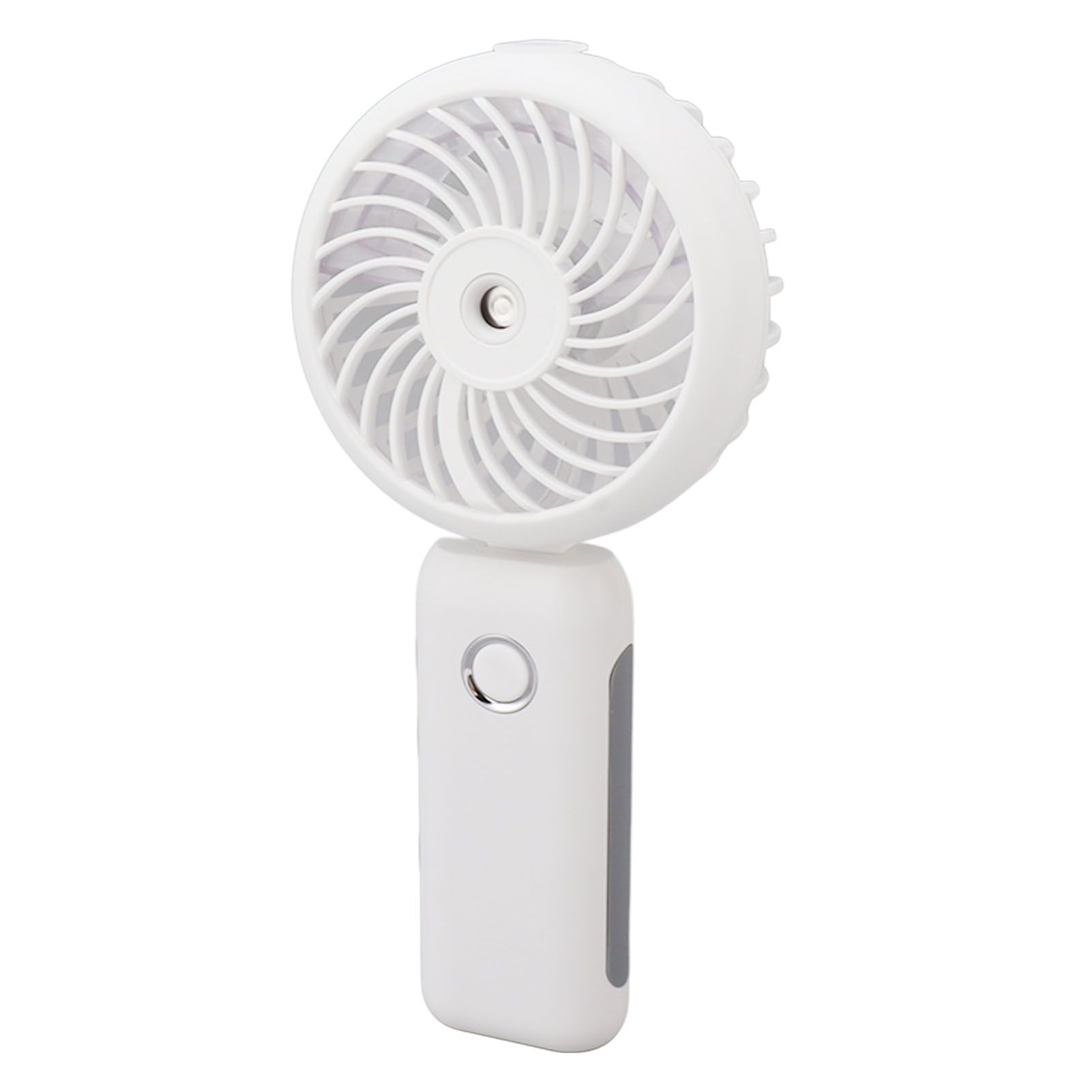 Portable Handheld Misting Fan Personal Mist Fan Spray Water Mist Fan Foldable Mini Cooling Fans 4000mAh Battery 3 Speed White - Image 3