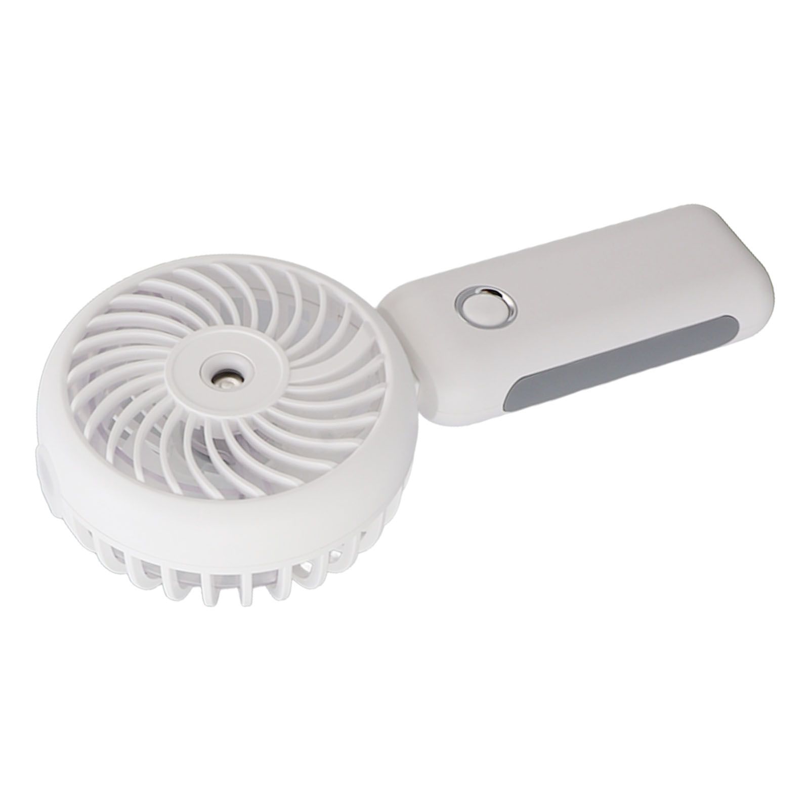 Portable Handheld Misting Fan Personal Mist Fan Spray Water Mist Fan Foldable Mini Cooling Fans 4000mAh Battery 3 Speed White - Image 7