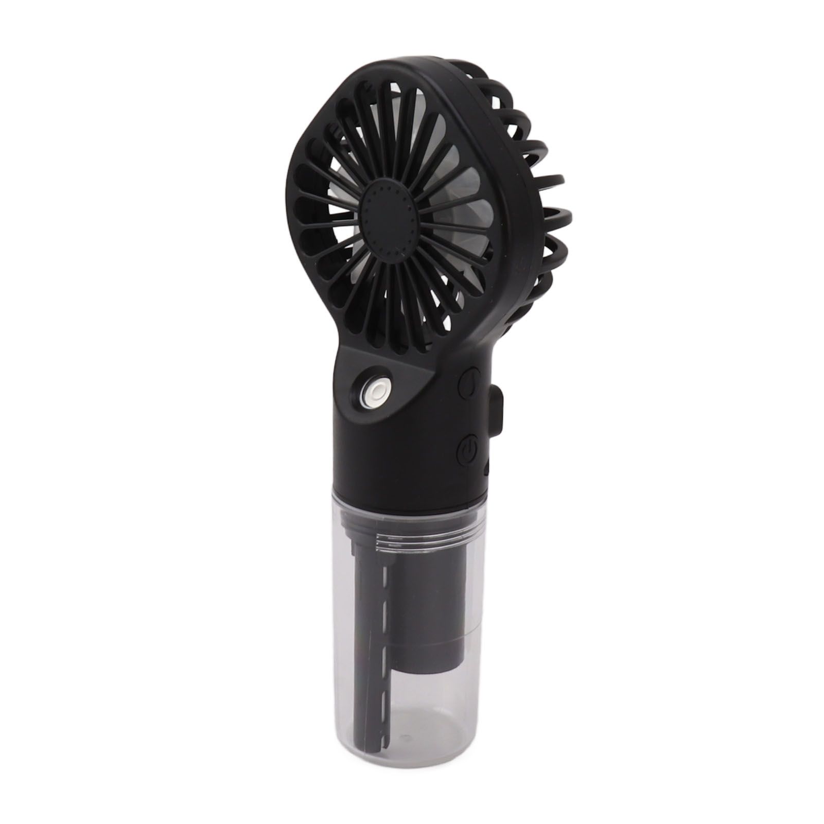 Portable Handheld Misting Fan USB Rechargeable Water Spray Mist Fan with 4 Gear Speed Black - Image 2