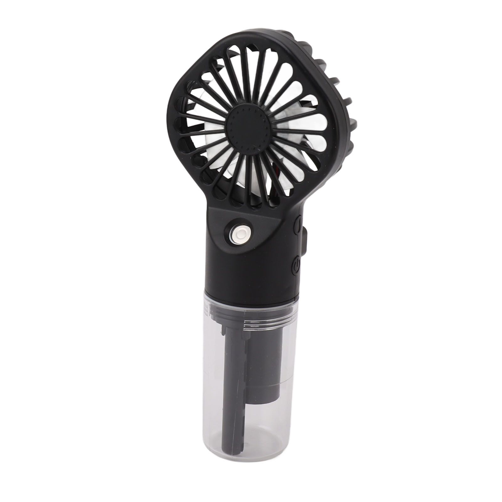 Portable Handheld Misting Fan USB Rechargeable Water Spray Mist Fan with 4 Gear Speed Black - Image 3