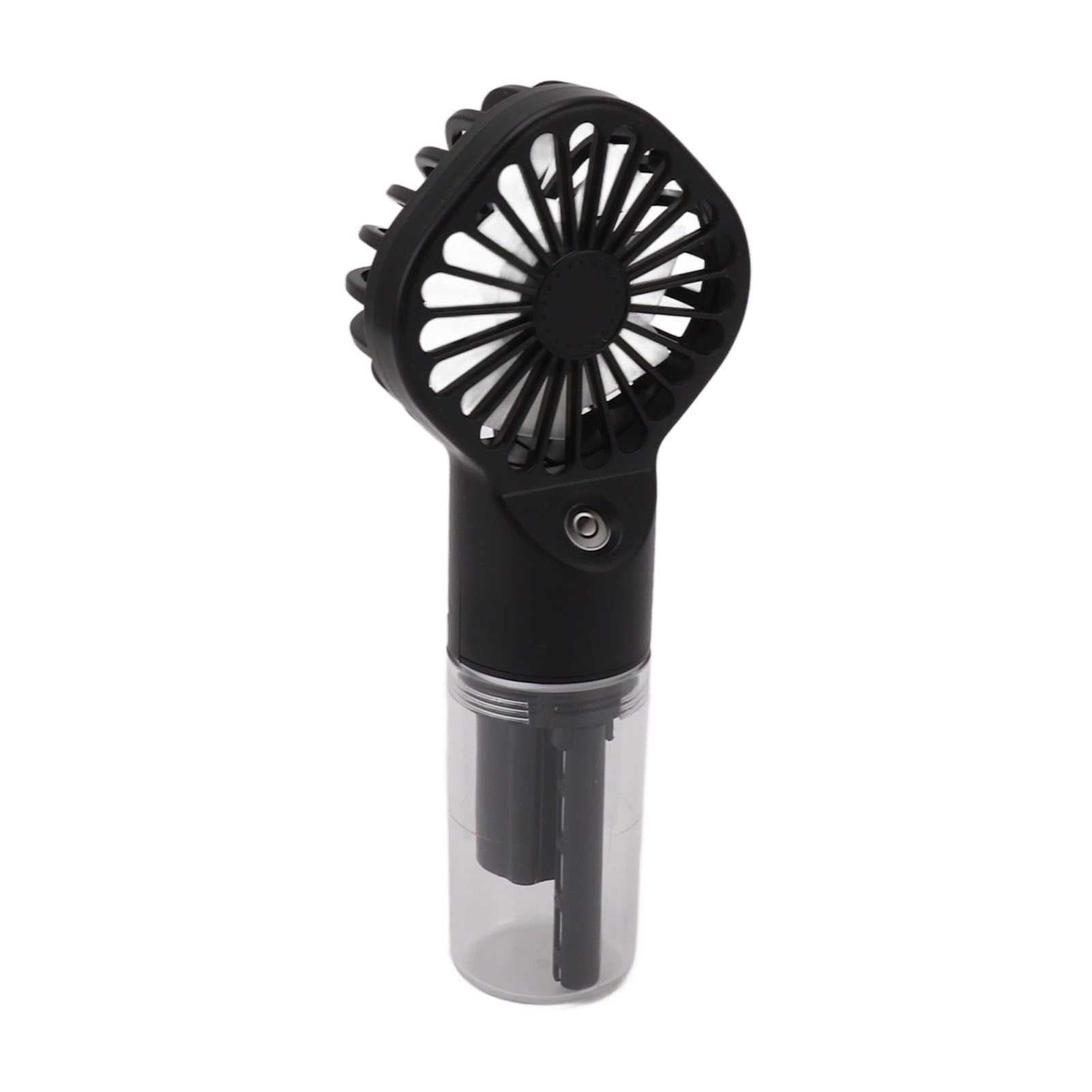 Portable Handheld Misting Fan USB Rechargeable Water Spray Mist Fan with 4 Gear Speed Black - Image 5