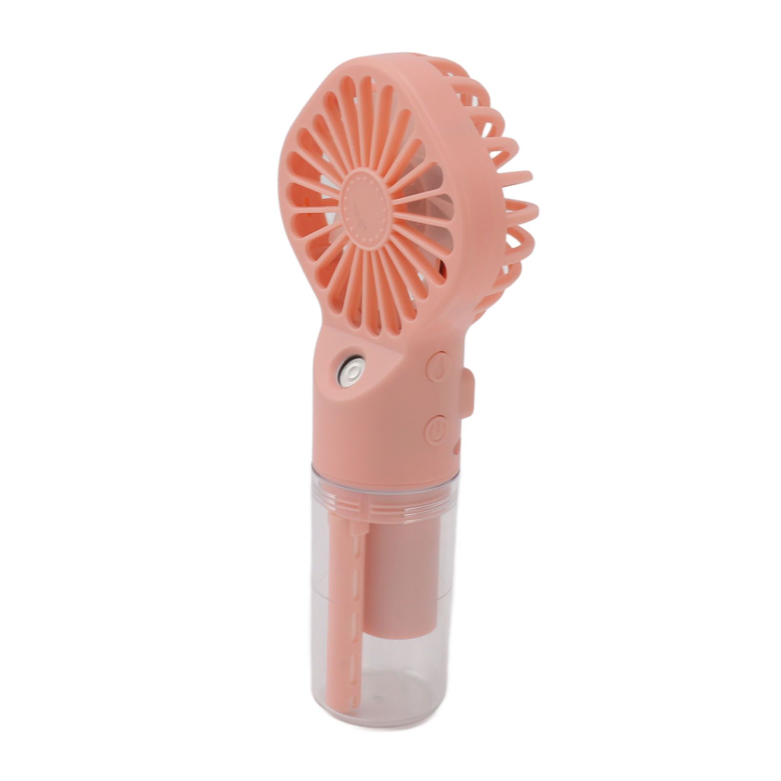 Portable Handheld Misting Fan USB Rechargeable Water Spray Mist Fan with 4 Gear Speed Pink - Image 5