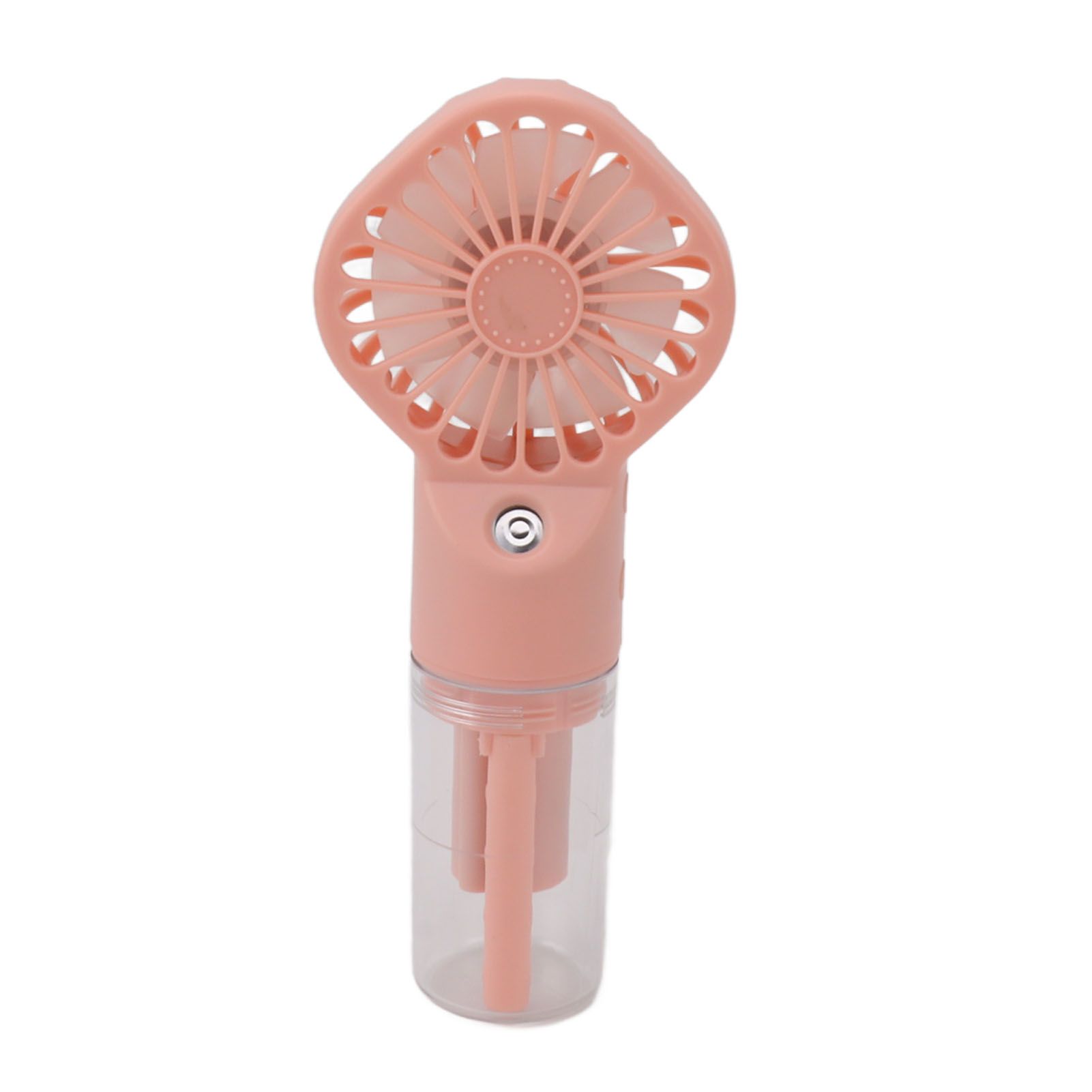 Portable Handheld Misting Fan USB Rechargeable Water Spray Mist Fan with 4 Gear Speed Pink - Image 7