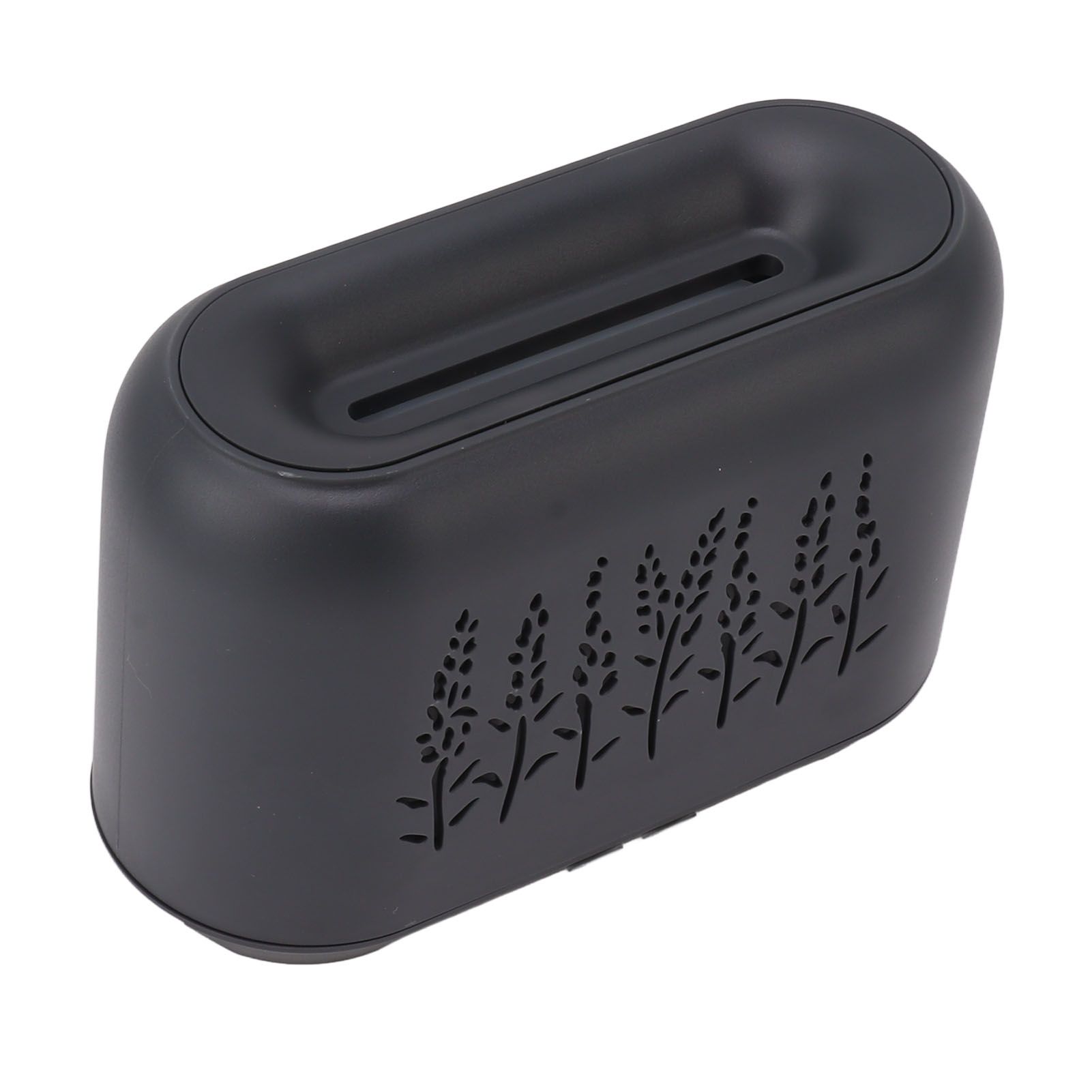 Flame Aroma Diffuser Quiet Auto Off Protection USB Essential Oil Diffuser Humidifier with Colorful Light 130ml Grayish Black - Image 2