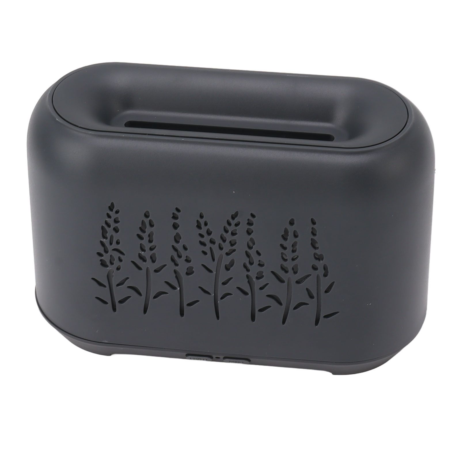 Flame Aroma Diffuser Quiet Auto Off Protection USB Essential Oil Diffuser Humidifier with Colorful Light 130ml Grayish Black - Image 4