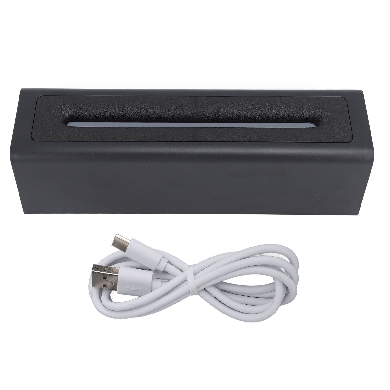 Essential Oil Diffuser 150ml Aromatherapy Humidifier Colorful Flame Light Quiet Operation USB Powered Mist Diffuser Black - Image 1