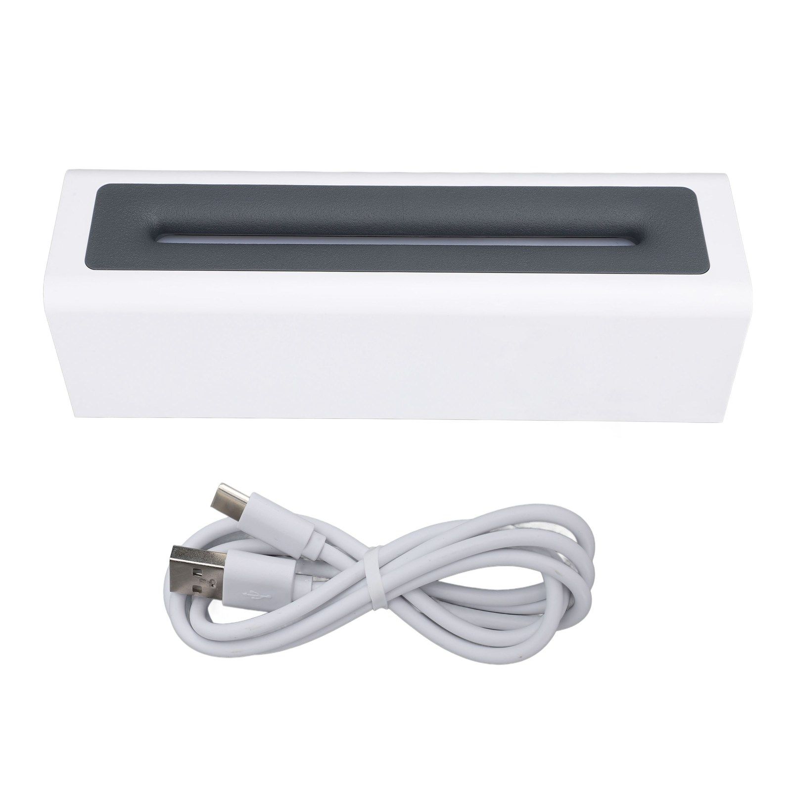 Essential Oil Diffuser 150ml Aromatherapy Humidifier Colorful Flame Light Quiet Operation USB Powered Mist Diffuser White - Image 1