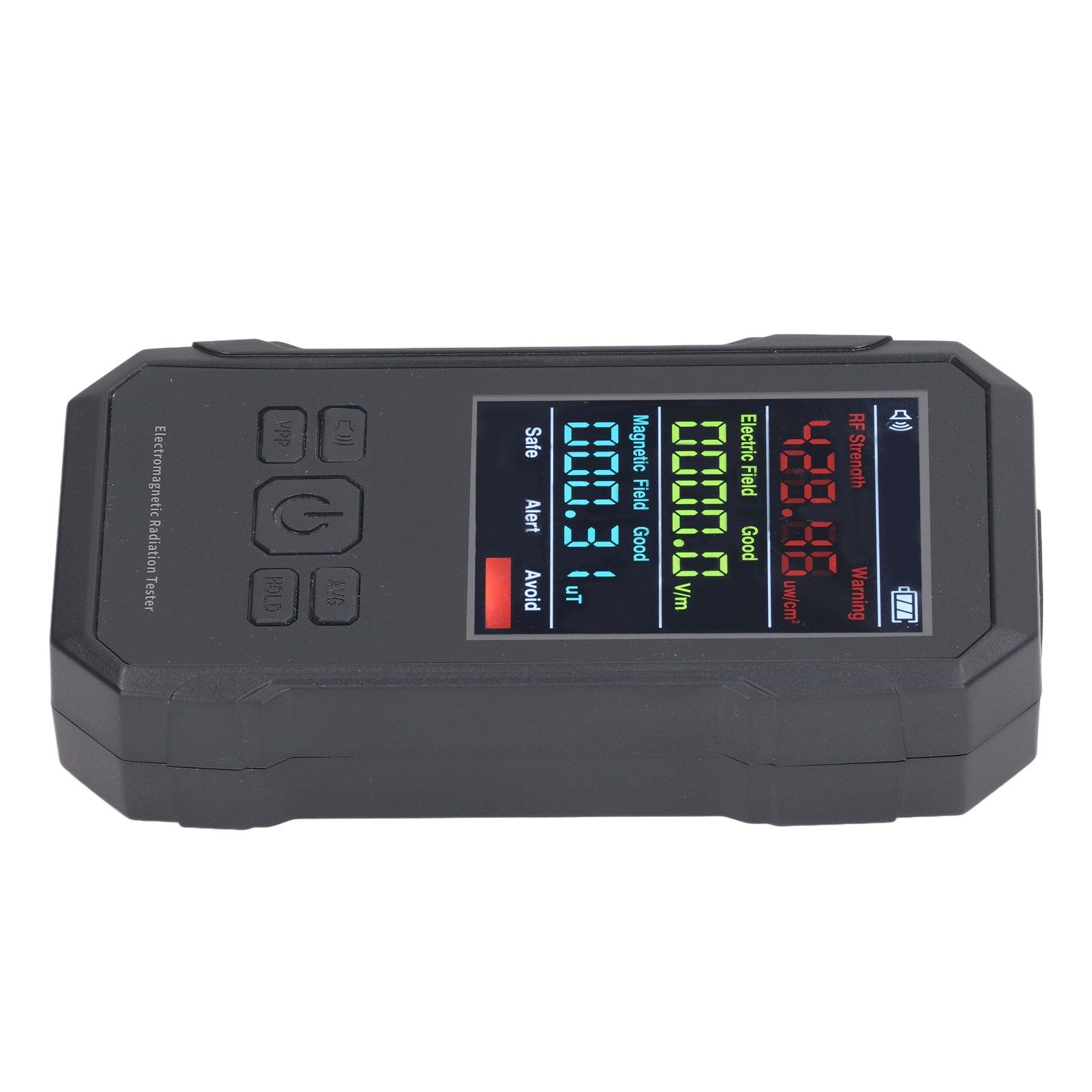 Radiation Detector Black Digital EMF Meter LED Display Handheld RF Electric Field Magnetic Field Level Alert Geiger Counter - Image 4