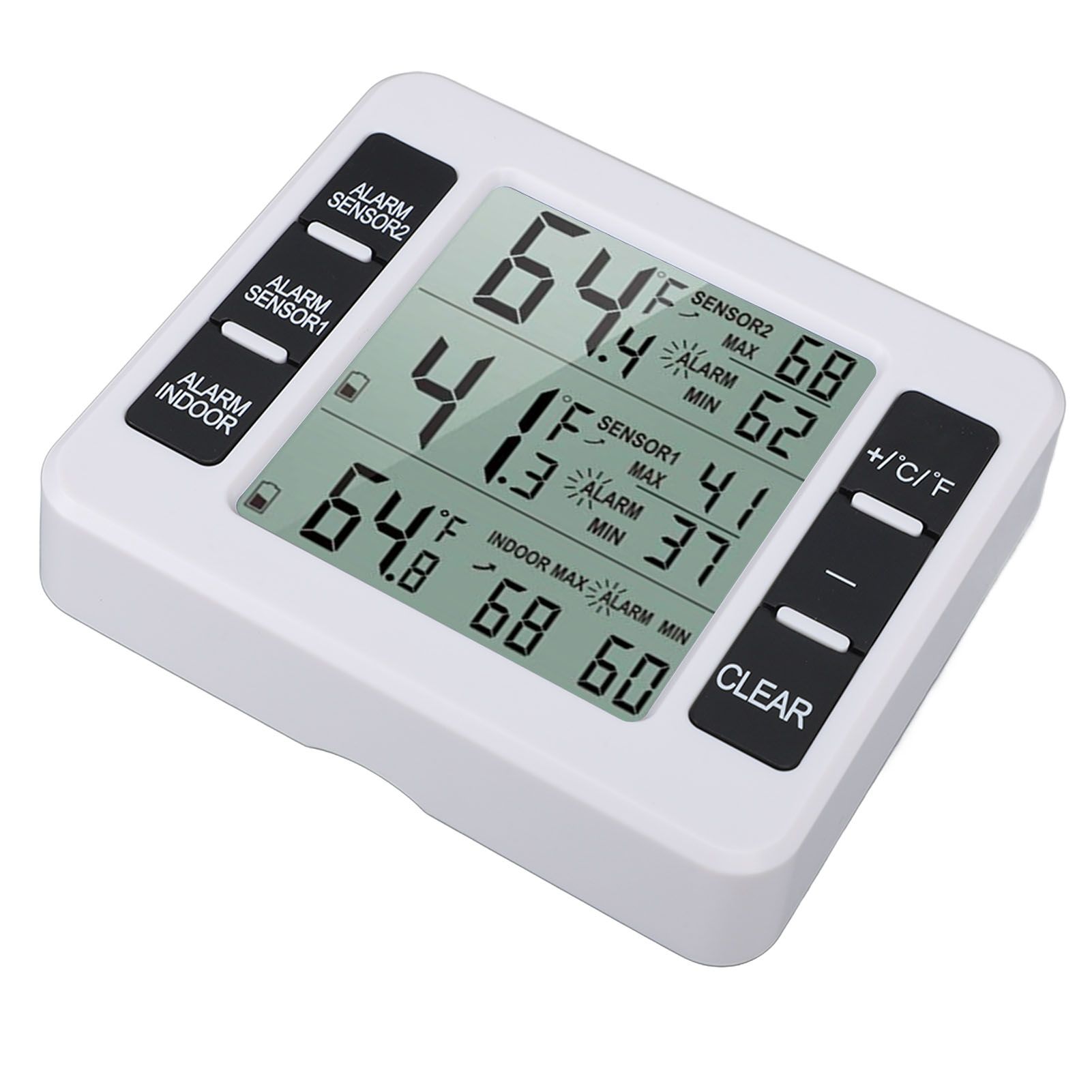 Indoor Outdoor Thermometer Digital Hygrometer Thermometer Wireless Temperature and Humidity Gauge Monitor with 2 Sensors - Image 2