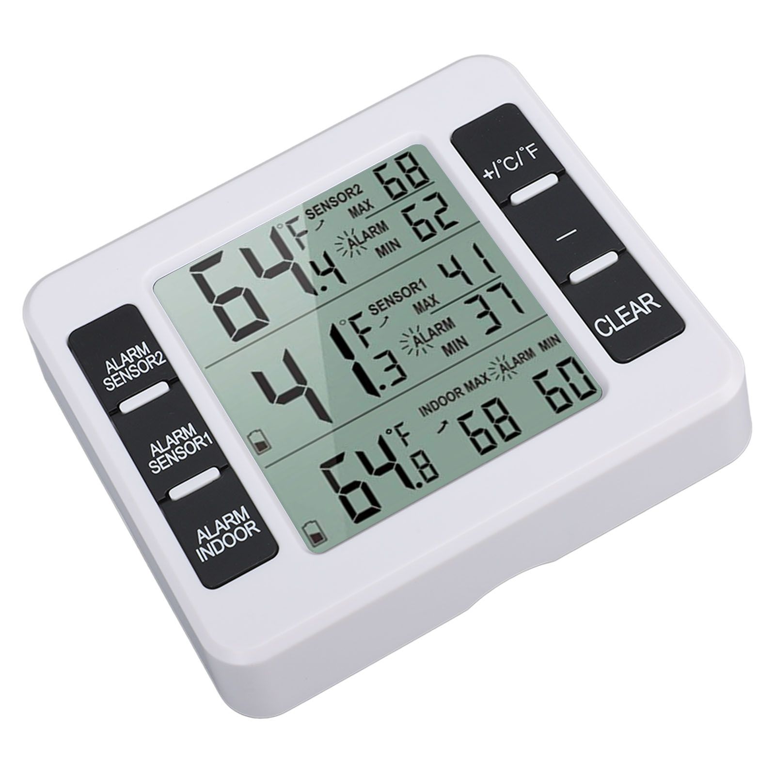Indoor Outdoor Thermometer Digital Hygrometer Thermometer Wireless Temperature and Humidity Gauge Monitor with 2 Sensors - Image 3