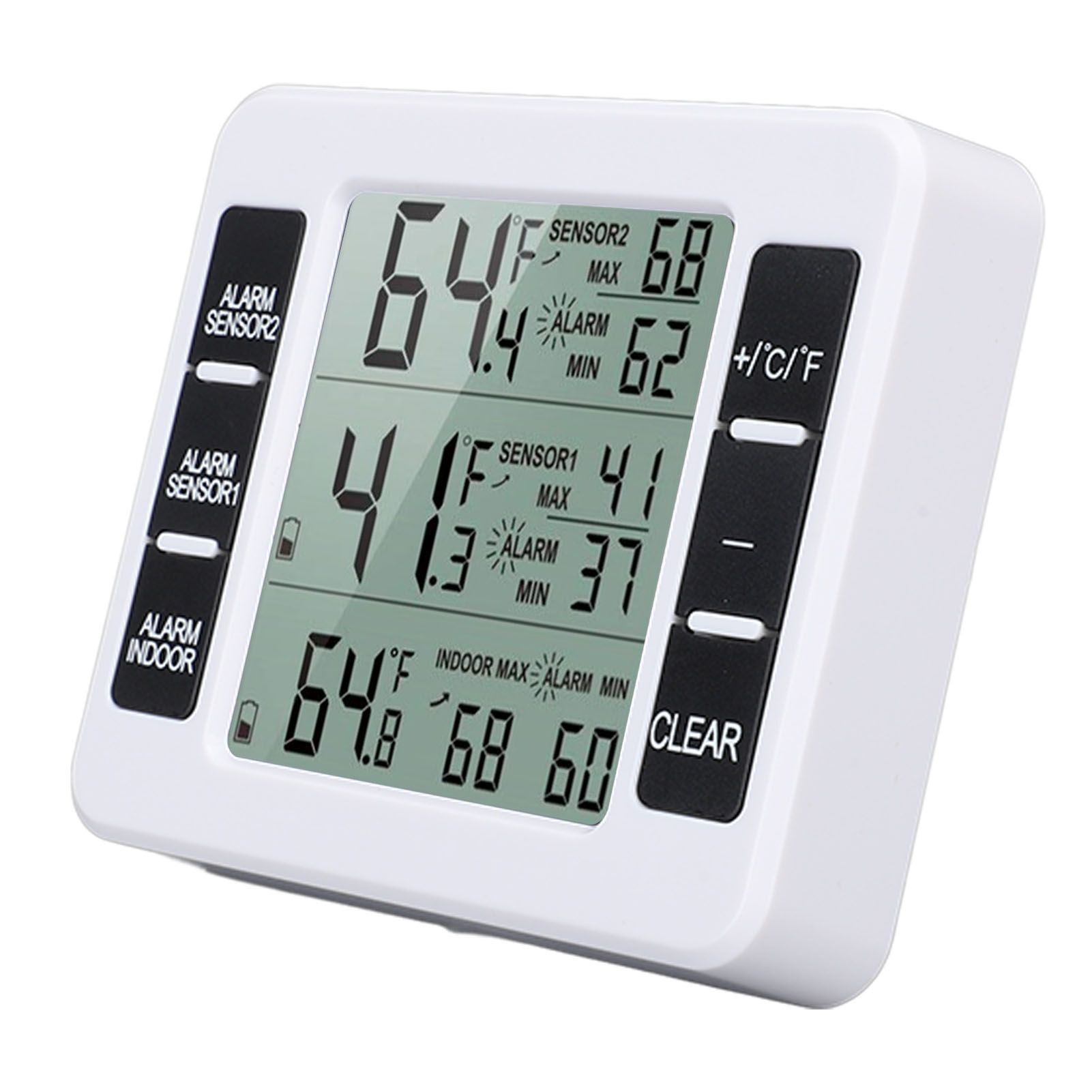 Indoor Outdoor Thermometer Digital Hygrometer Thermometer Wireless Temperature and Humidity Gauge Monitor with 2 Sensors - Image 5