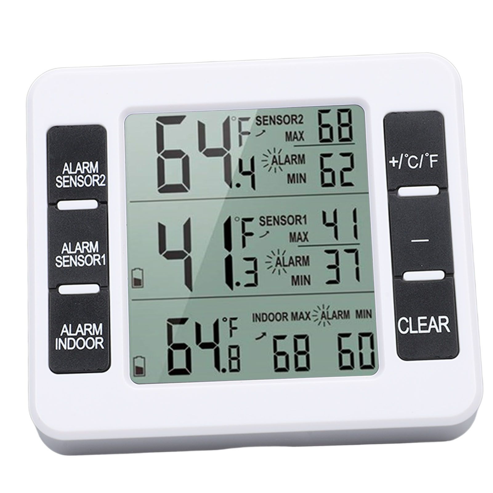 Indoor Outdoor Thermometer Digital Hygrometer Thermometer Wireless Temperature and Humidity Gauge Monitor with 2 Sensors - Image 6