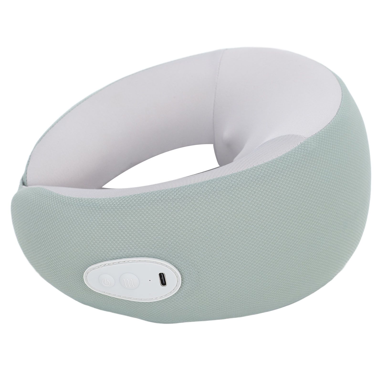 Cordless Neck Massager High Resilience Memory Foam Portable Shiatsu Back Neck Massager with Heating Function Green - Image 2