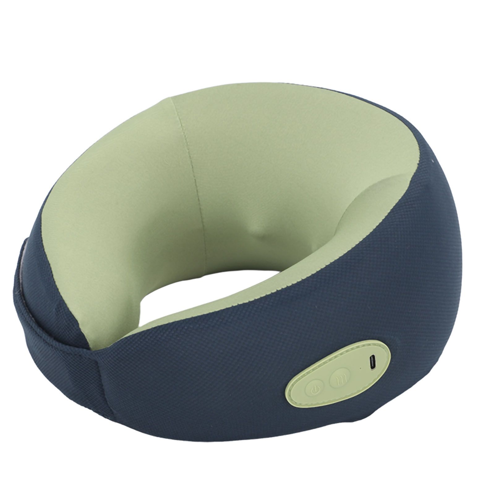 Cordless Neck Massager High Resilience Memory Foam Portable Shiatsu Back Neck Massager with Heating Function Blue - Image 3