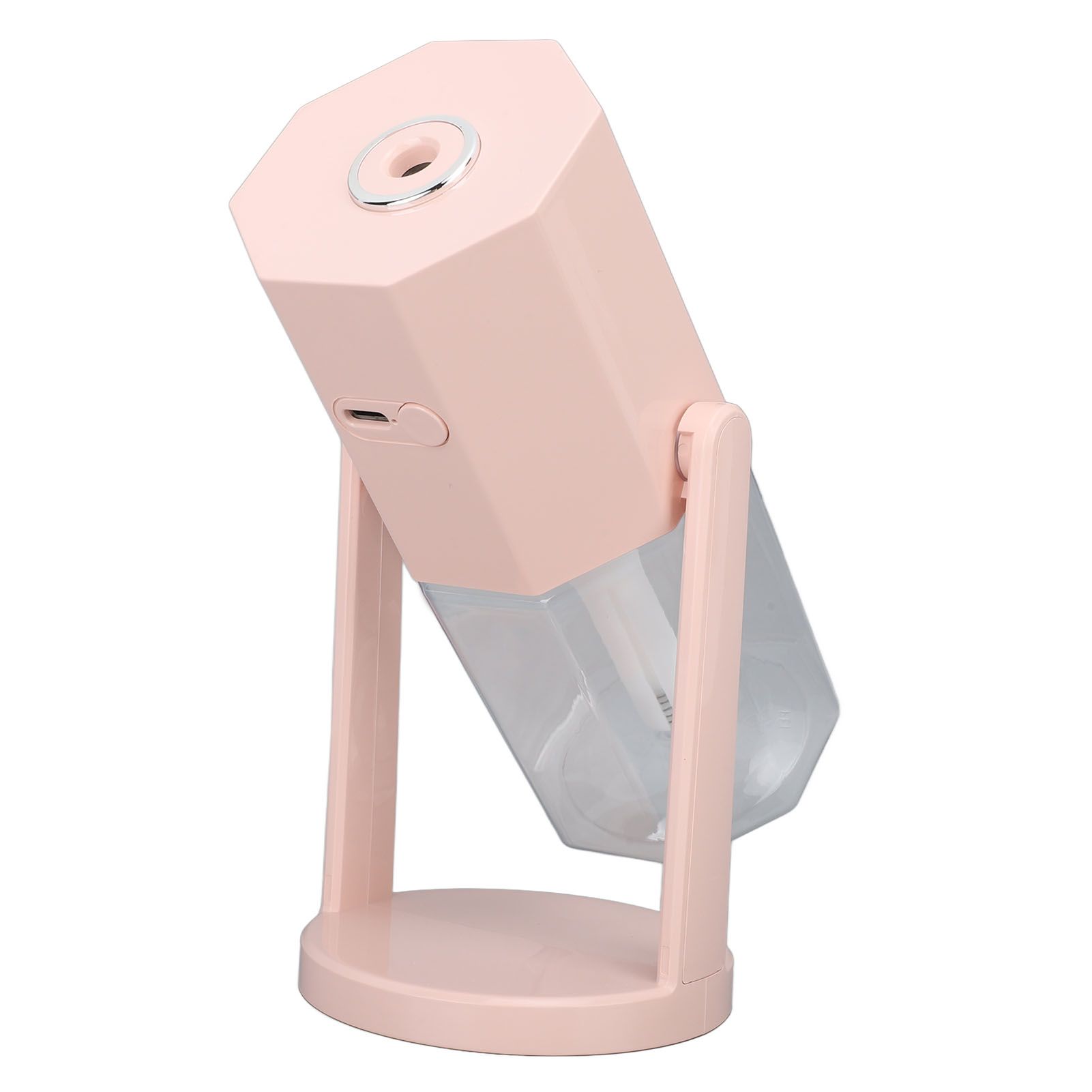 USB Desktop Humidifier Multifunctional Quiet Colorful Ambient Light Portable Small Humidifier for Car Home Bedroom Office Pink - Image 3
