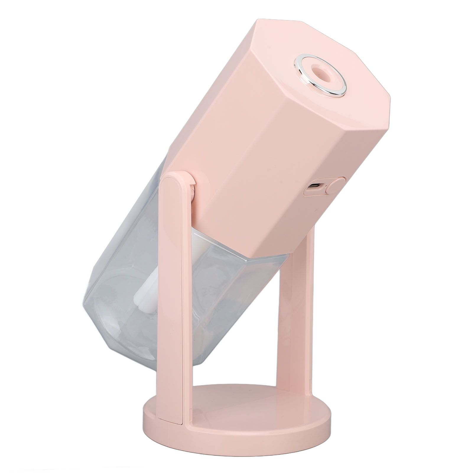 USB Desktop Humidifier Multifunctional Quiet Colorful Ambient Light Portable Small Humidifier for Car Home Bedroom Office Pink - Image 4