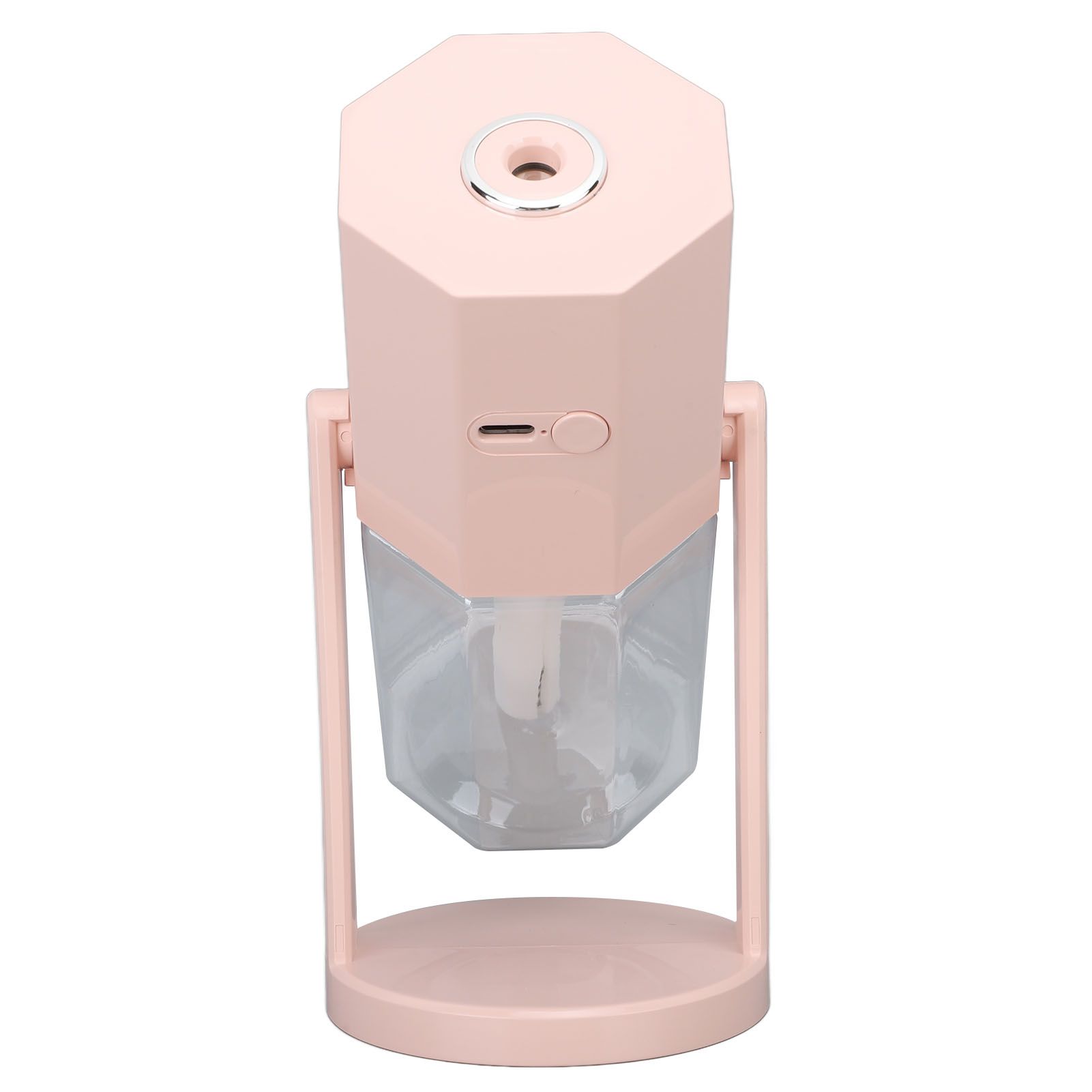 USB Desktop Humidifier Multifunctional Quiet Colorful Ambient Light Portable Small Humidifier for Car Home Bedroom Office Pink - Image 5