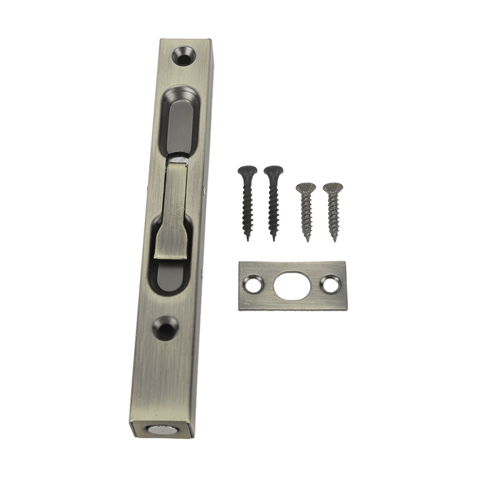 Slide Latch Slide Lock Thicken Aluminium Alloy Hidden Tube Easy Operation Slide Security Latch for Door Gate Security Cyan - Image 1
