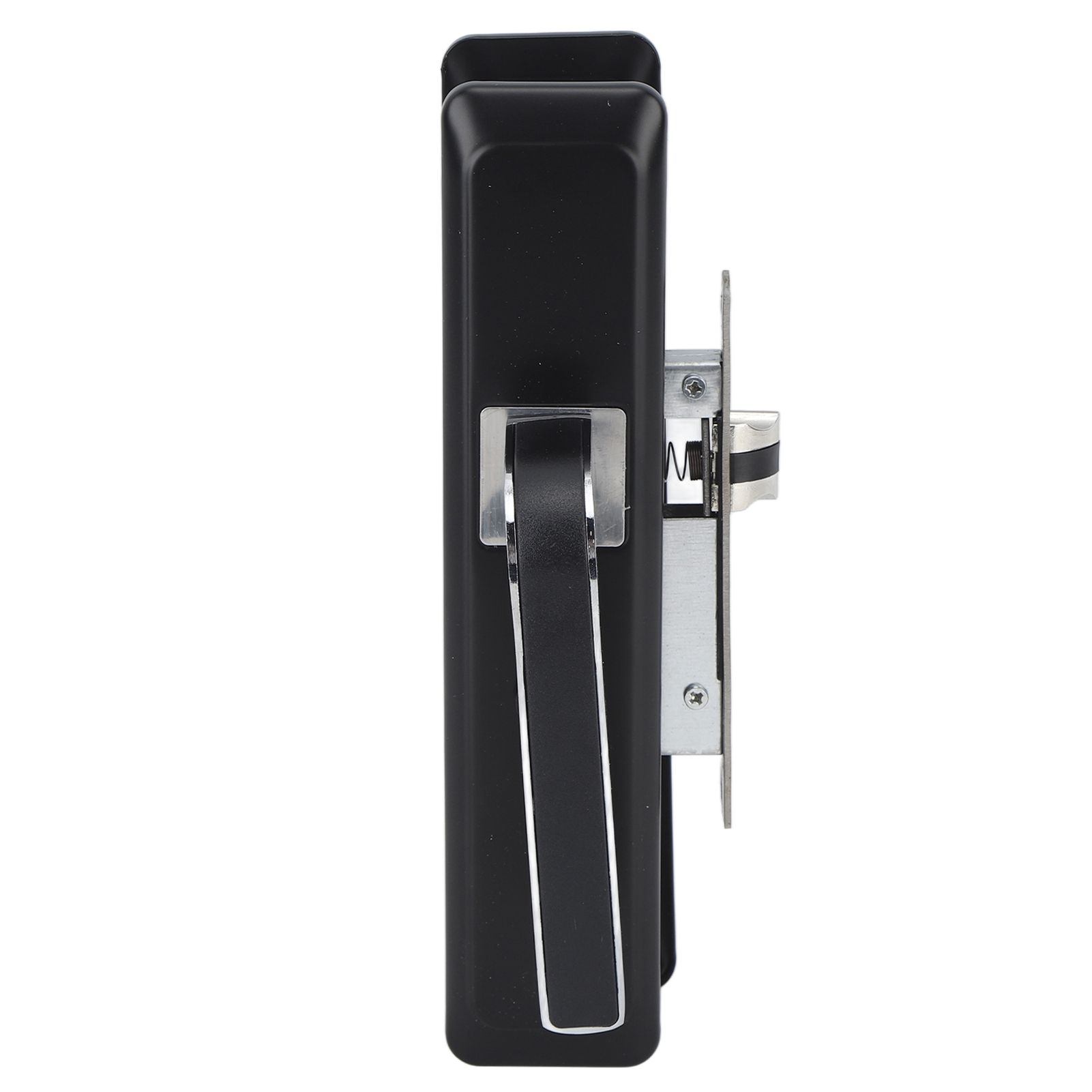 Privacy Bathroom Lever Lock Set Low Noise Door Lever Lockset Bedroom Door Handle Security Door Lever with Lock Black - Image 7
