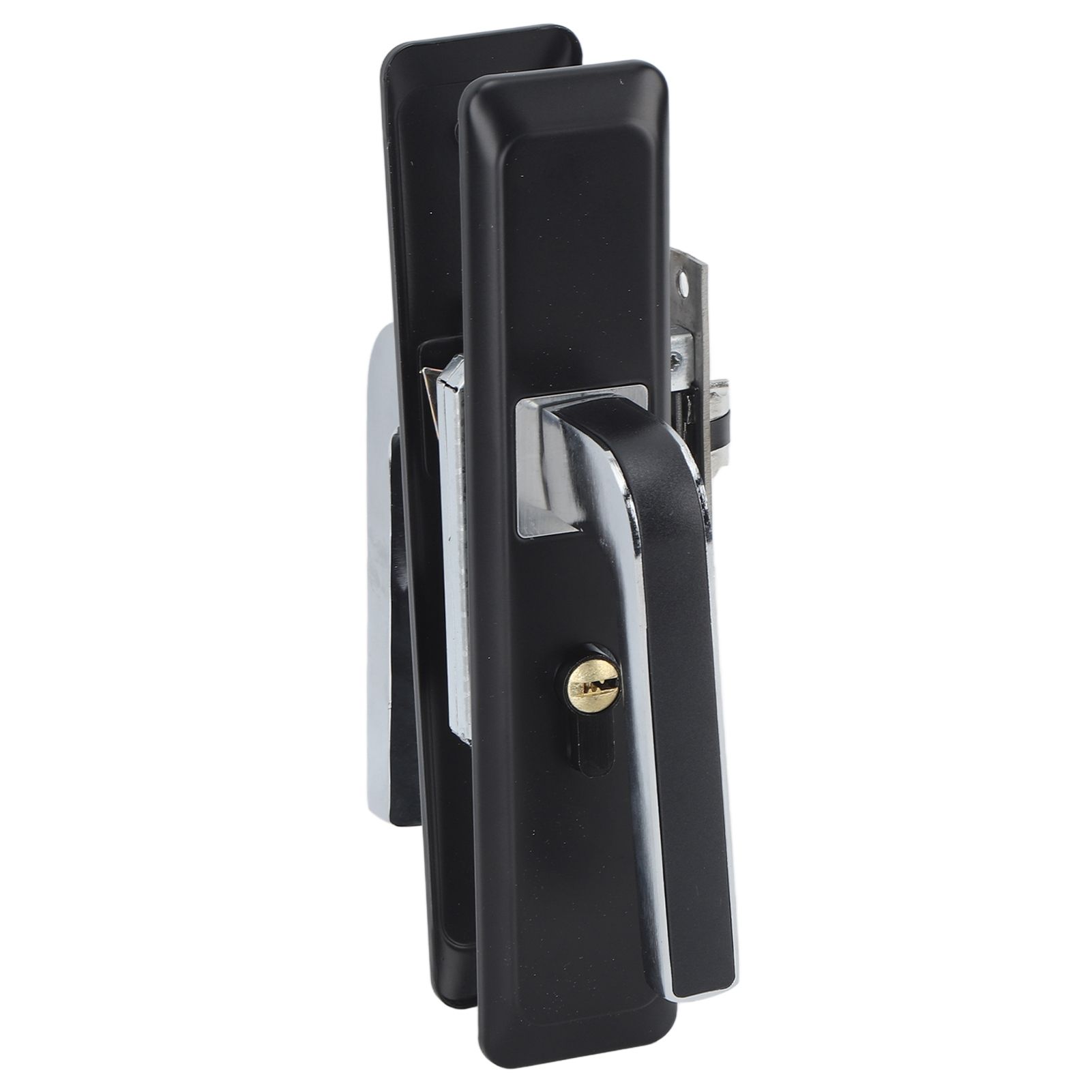 Privacy Bathroom Lever Lock Set Low Noise Door Lever Lockset Bedroom Door Handle Security Door Lever with Lock Black - Image 8