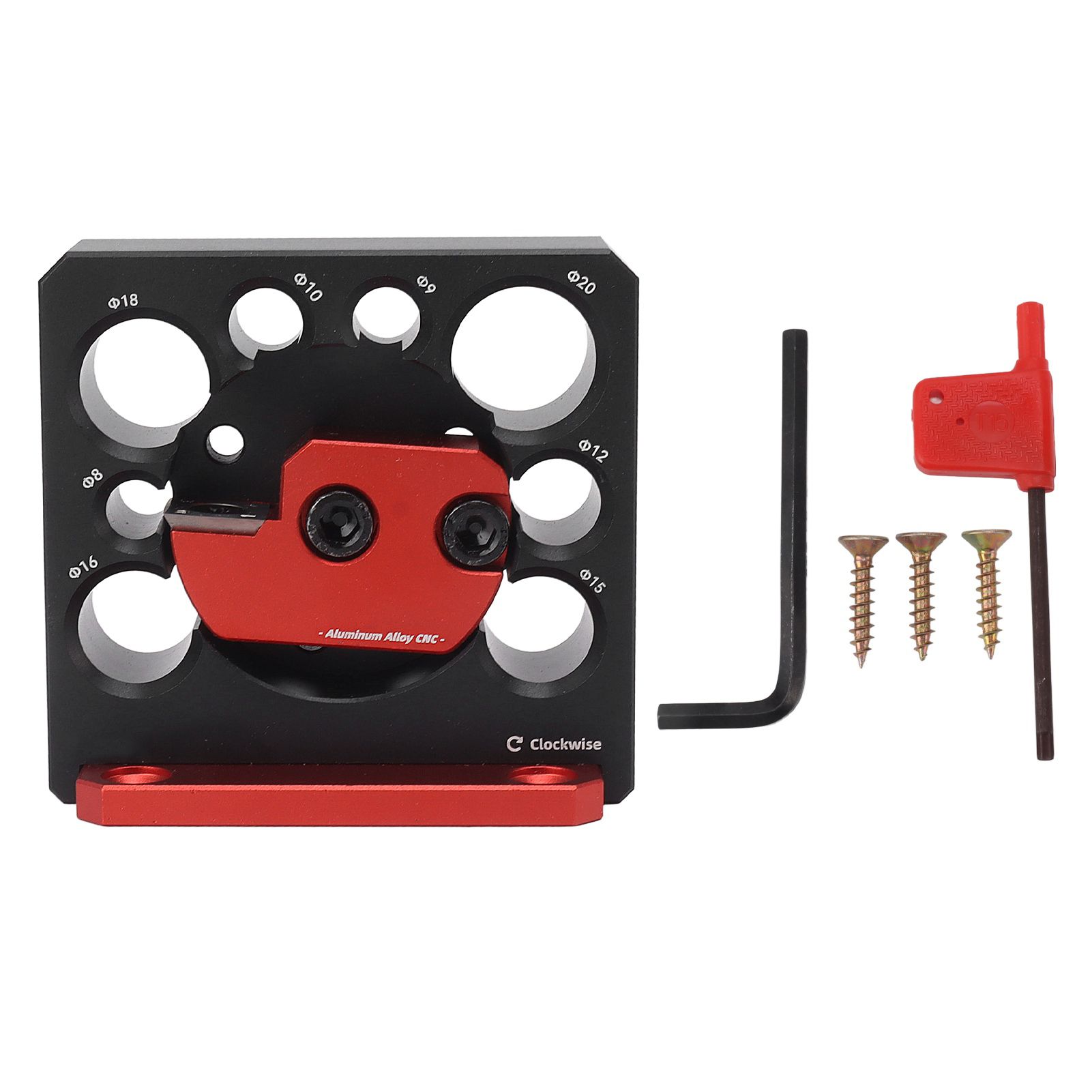Woodworking Turning Cutter 8 Holes Adjustable Aluminum Alloy Wood Milling Cutter Tool - Image 1