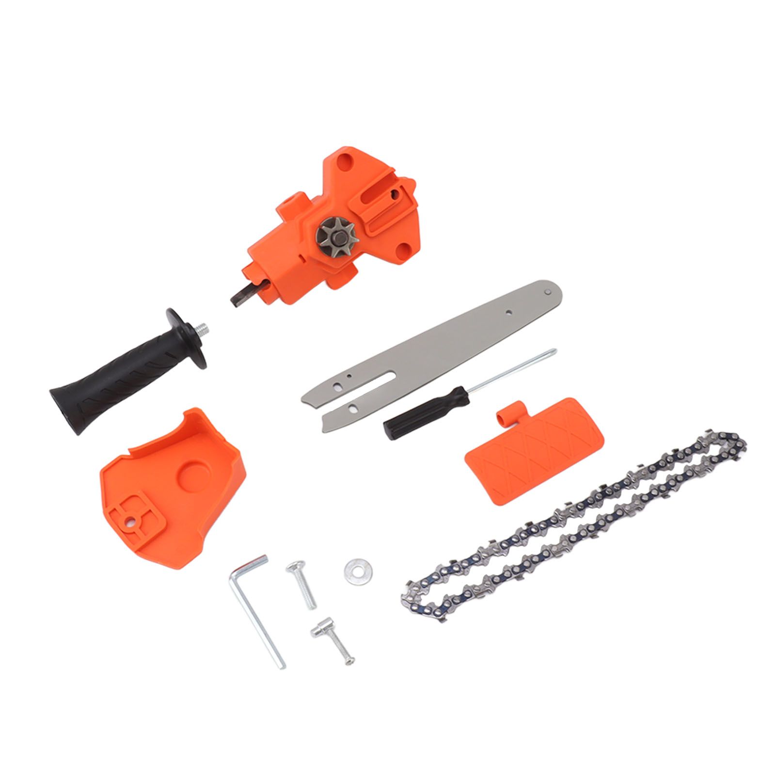 Cordless Electric Saw Conversion Head Adapter Converting A Electric Drill Into Electric Chain Saw 6 Inch Orange - Image 2