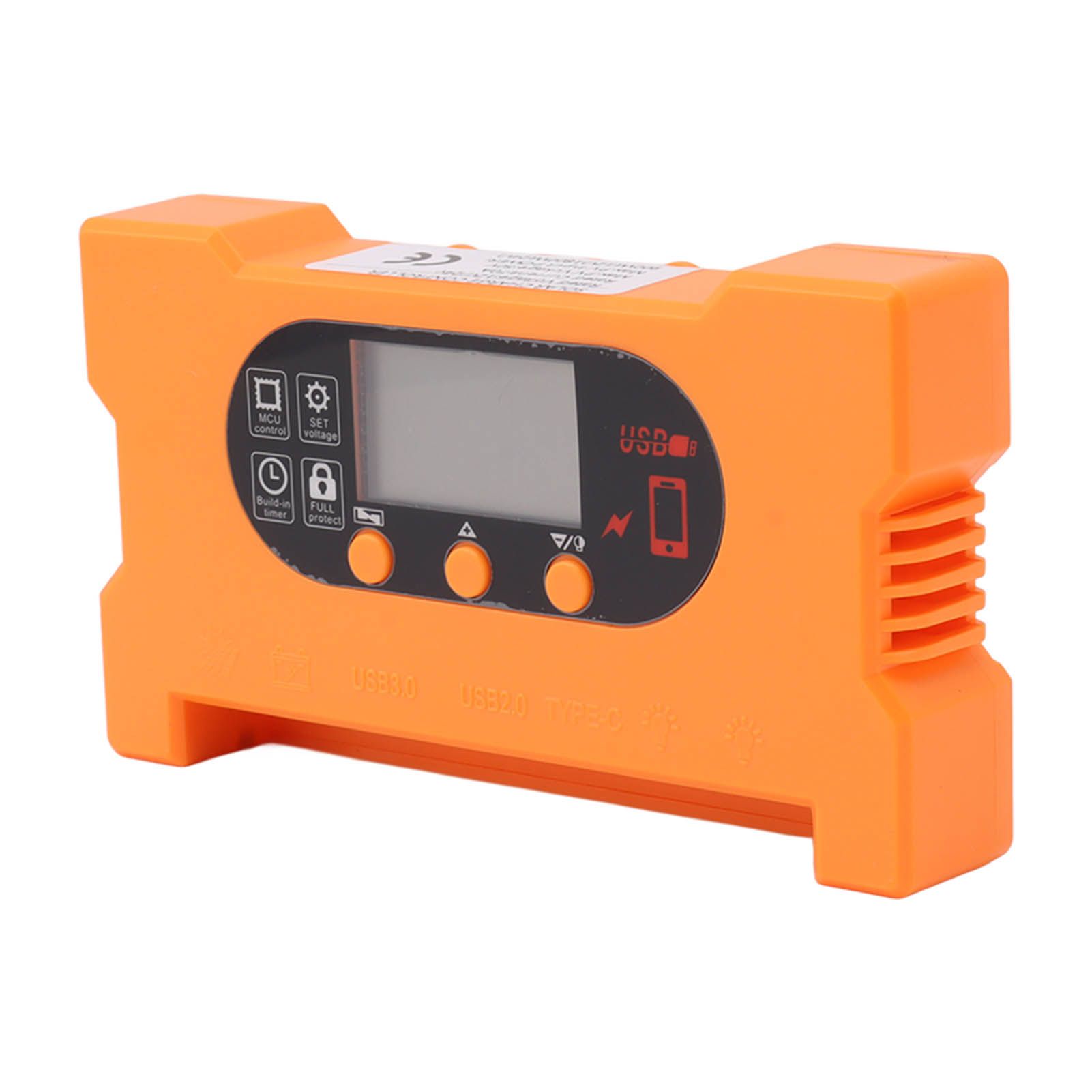 Solar Charge Controller 12V 24V Dual USB Type C Fast Charging Solar Panel Battery Regulator with LCD Display 30A - Image 3