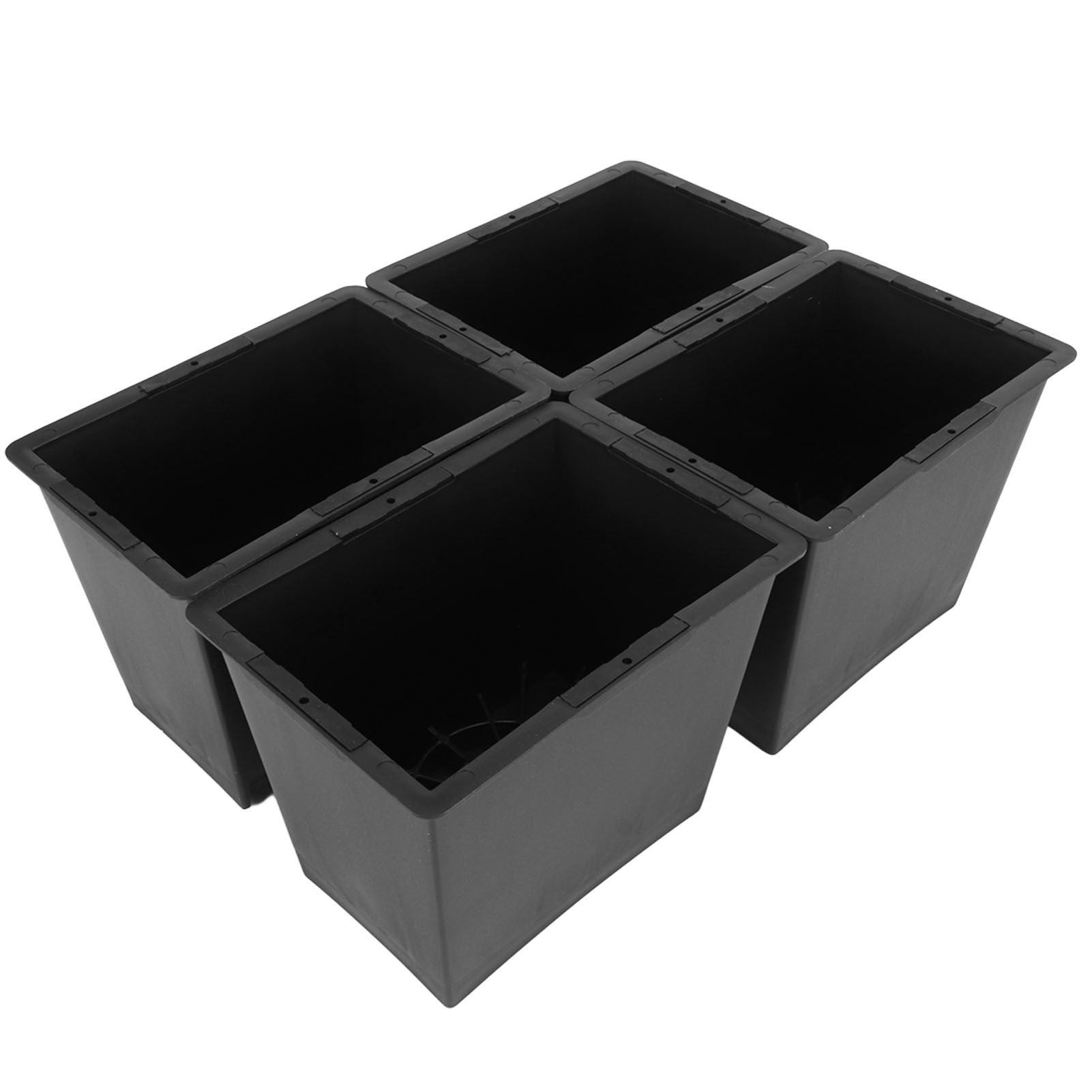 4Pcs Stackable Bed Risers ABS Anti Slip Furniture Risers for Bed Desk Sofa Table Black 6 Inch - Image 5