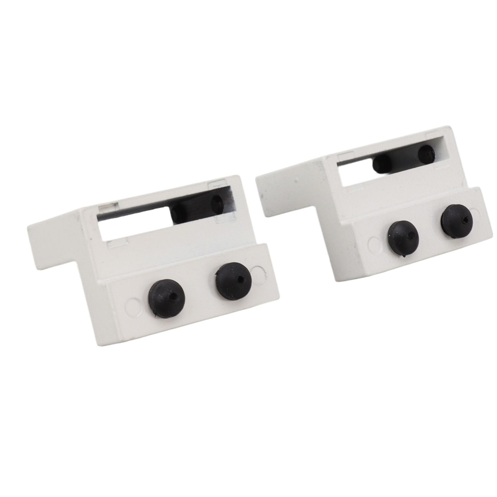 Barn Door Stopper White Sliding Barn Door Hardware Accessories with Hex Wrench for Bedroom Kitchen Living Room - Image 4