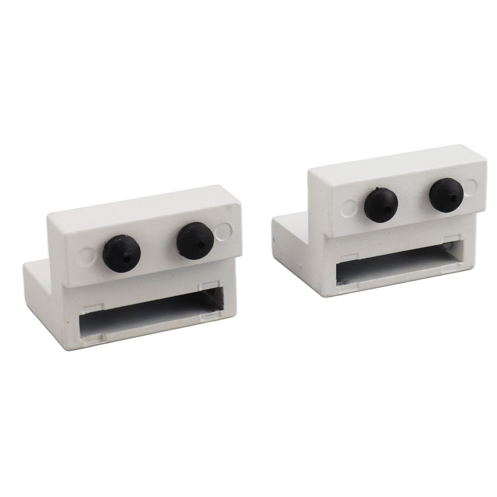 Barn Door Stopper White Sliding Barn Door Hardware Accessories with Hex Wrench for Bedroom Kitchen Living Room - Image 5