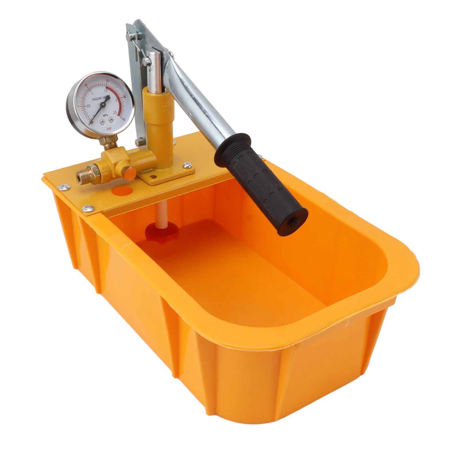Hydrostatic Pump Tester Hydraulic Manual Water Pressure Test Pump Manual Pipe Leak Detector with Gauge - Image 2