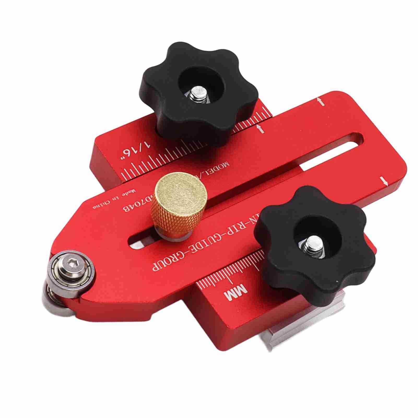 Woodworking Table Saw Jig Aluminum Alloy Router Table Band Saw Jig Guide for Repeat Narrow Strip Cuts - Image 2