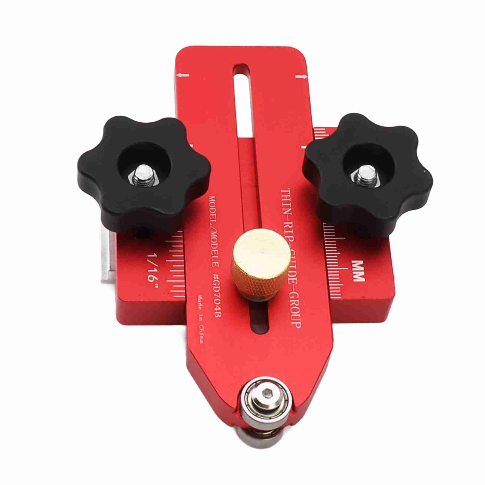 Woodworking Table Saw Jig Aluminum Alloy Router Table Band Saw Jig Guide for Repeat Narrow Strip Cuts - Image 3