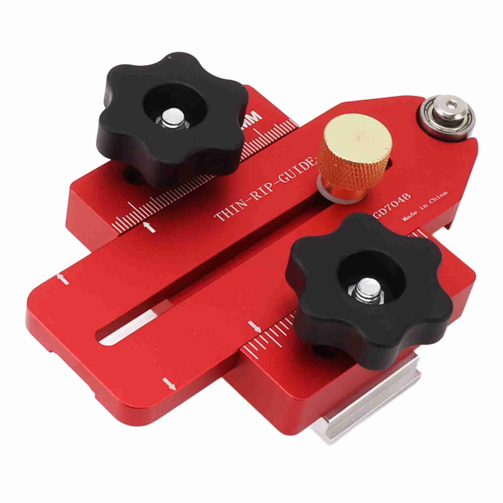 Woodworking Table Saw Jig Aluminum Alloy Router Table Band Saw Jig Guide for Repeat Narrow Strip Cuts - Image 4