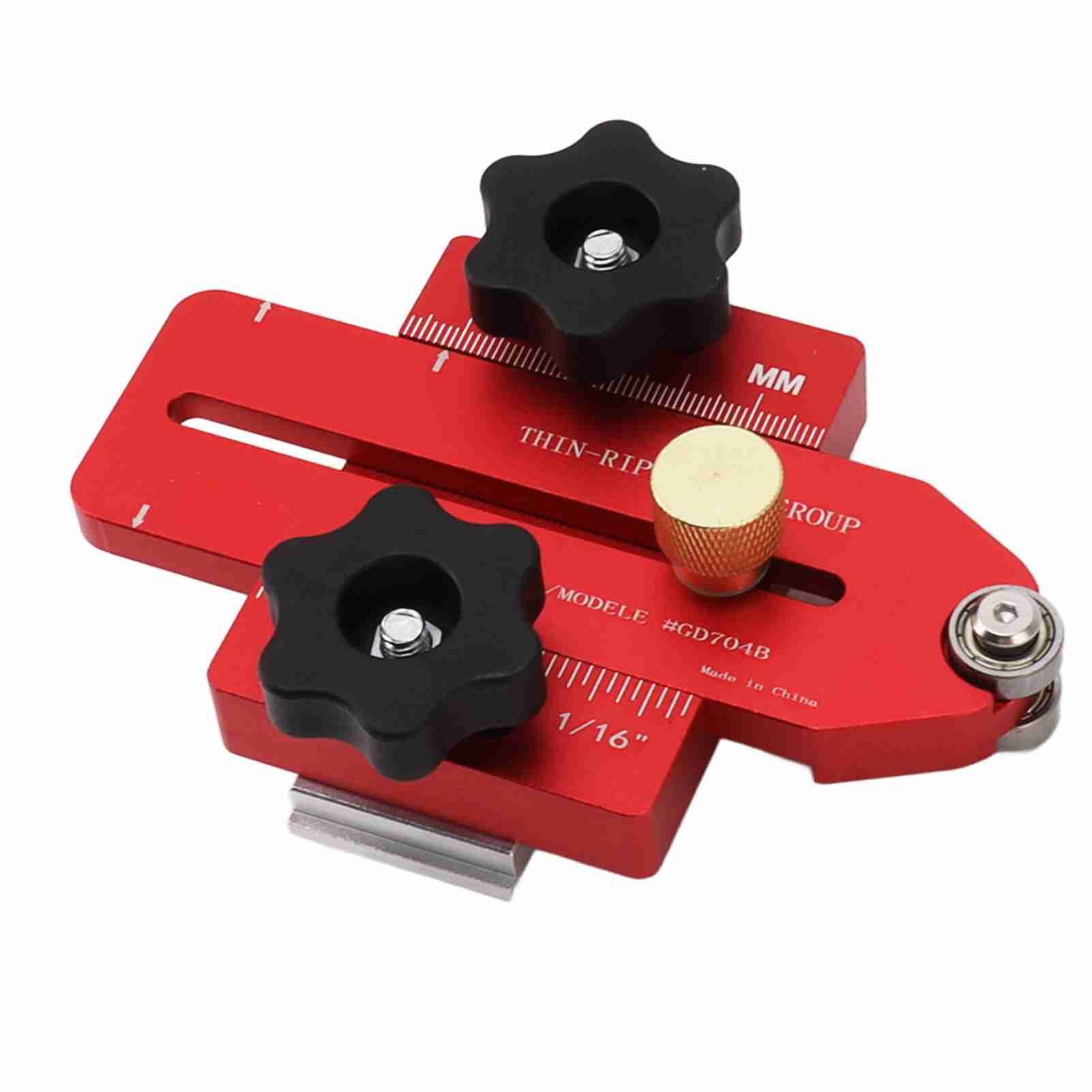 Woodworking Table Saw Jig Aluminum Alloy Router Table Band Saw Jig Guide for Repeat Narrow Strip Cuts - Image 5