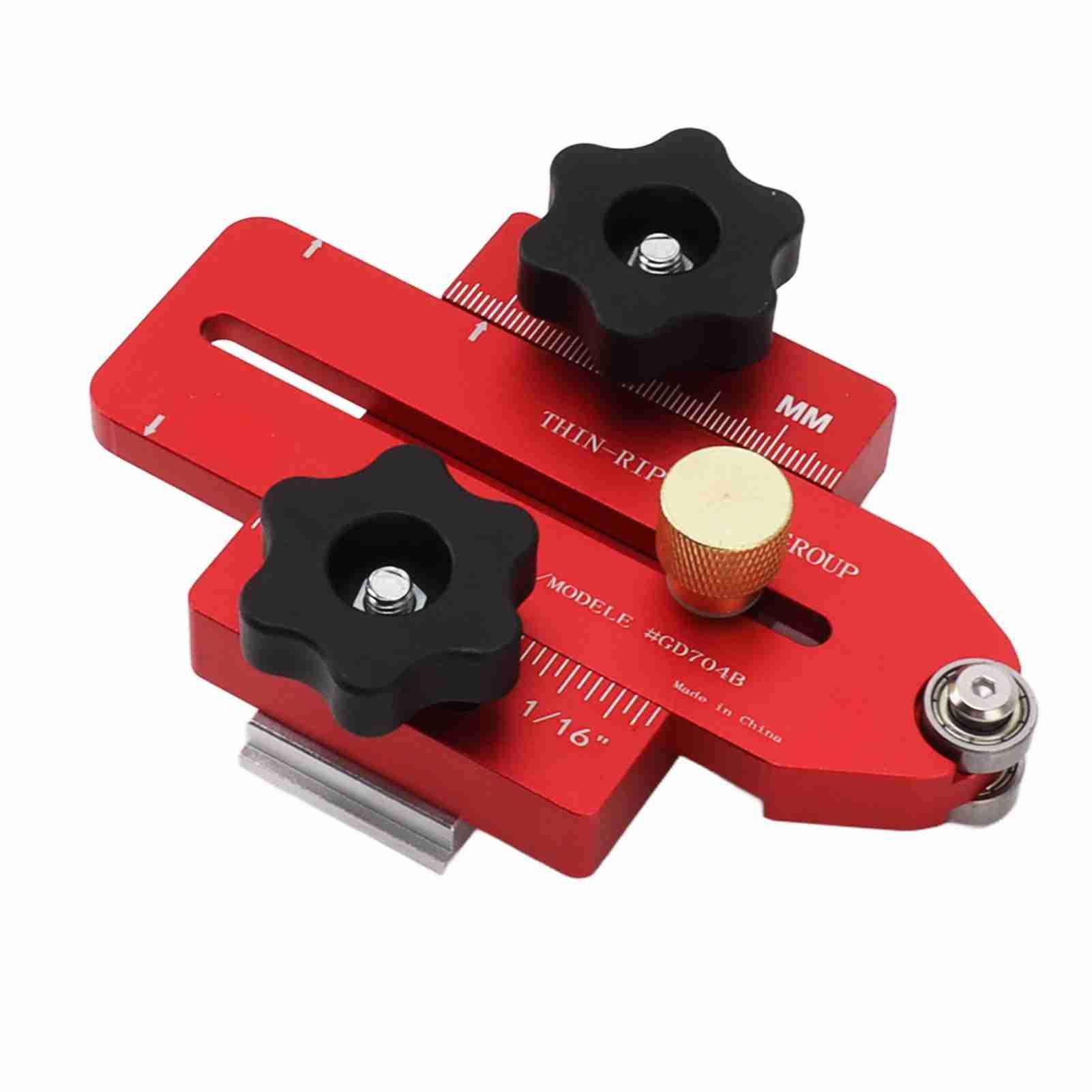 Woodworking Table Saw Jig Aluminum Alloy Router Table Band Saw Jig Guide for Repeat Narrow Strip Cuts - Image 6