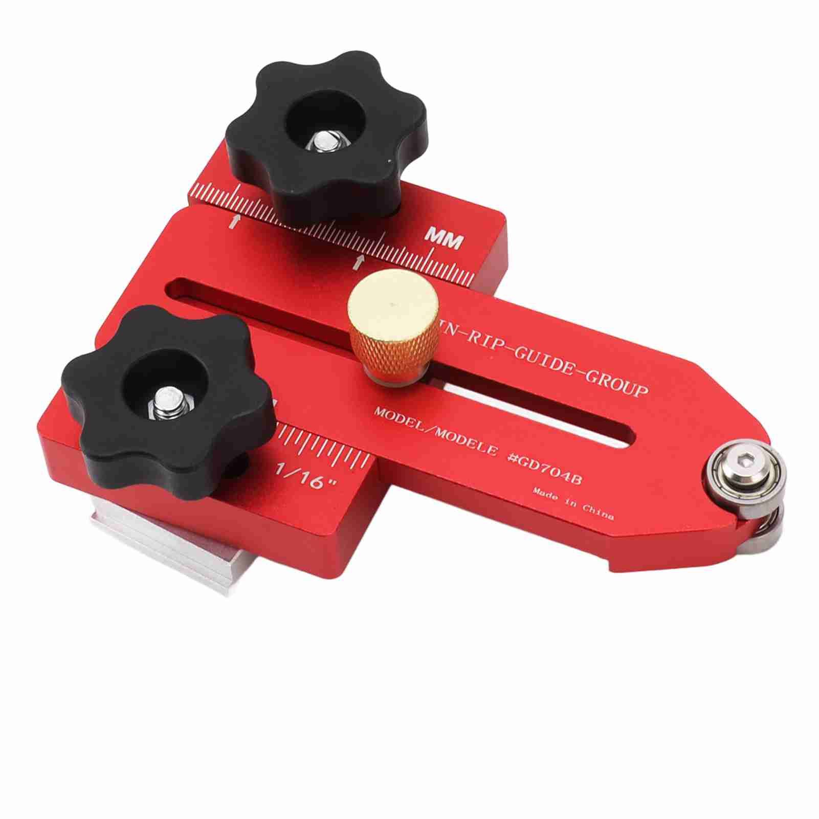 Woodworking Table Saw Jig Aluminum Alloy Router Table Band Saw Jig Guide for Repeat Narrow Strip Cuts - Image 7