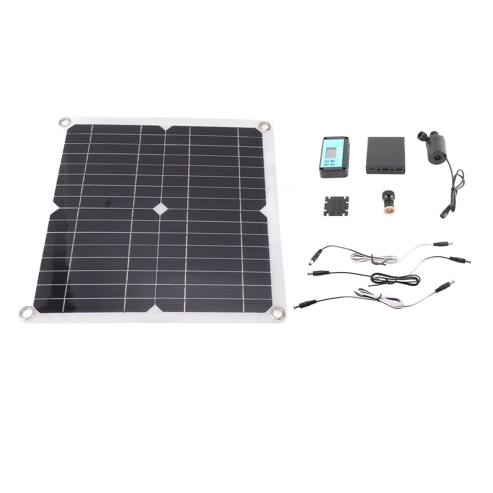 Solar Water Pump Kit 50W Solar Panel 22W Water Fountain Pump with Battery Box Timing Controller DC12V - Image 8