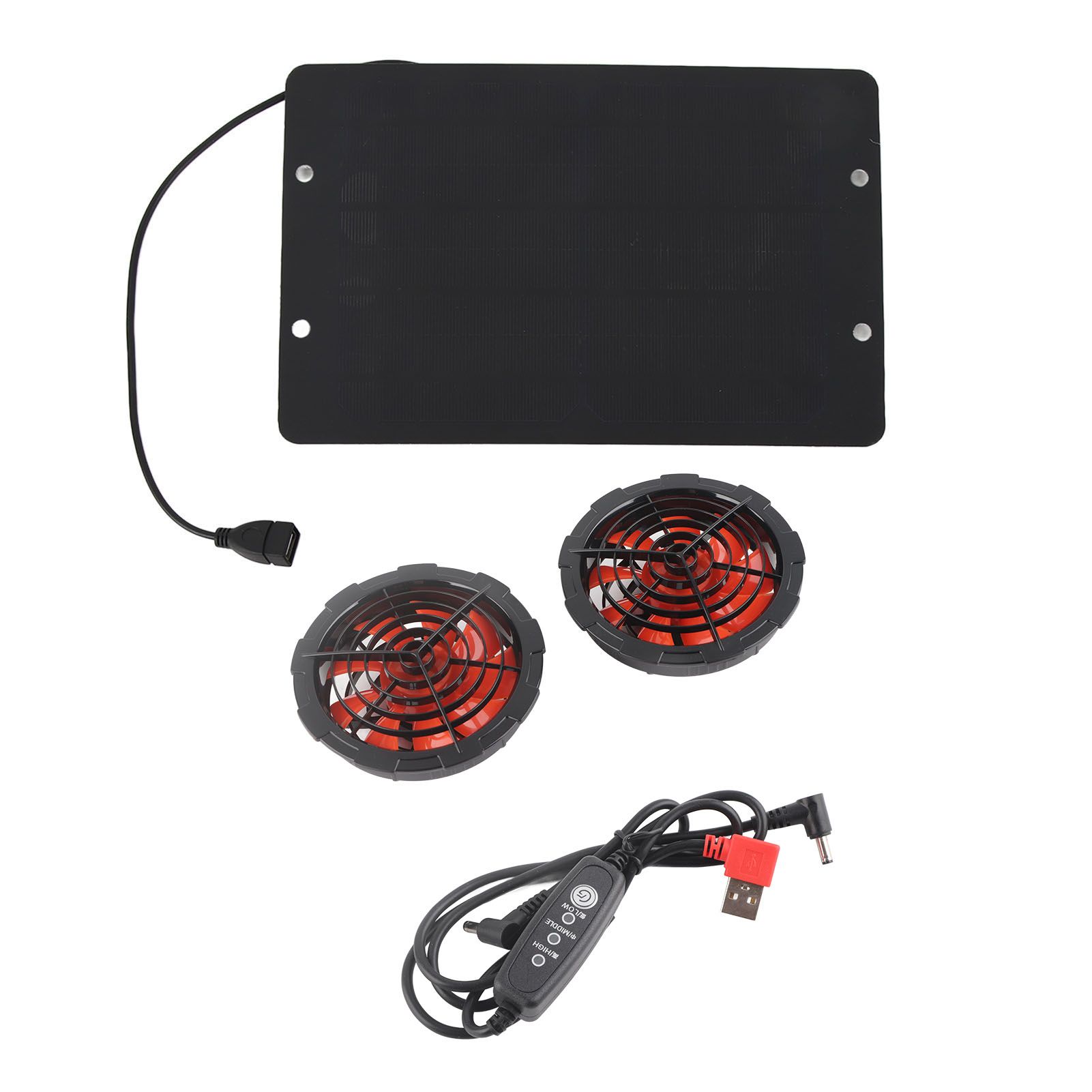 10W Solar Fan Outdoor Solar Powered Fan IPX7 Waterproof Shed Chicken Coop Greenhouse Import Export Exhaust Fan - Image 1