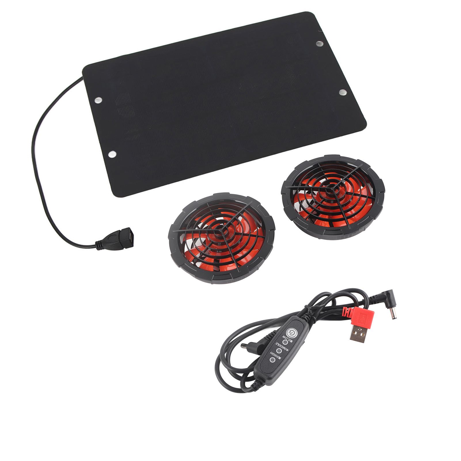 10W Solar Fan Outdoor Solar Powered Fan IPX7 Waterproof Shed Chicken Coop Greenhouse Import Export Exhaust Fan - Image 3