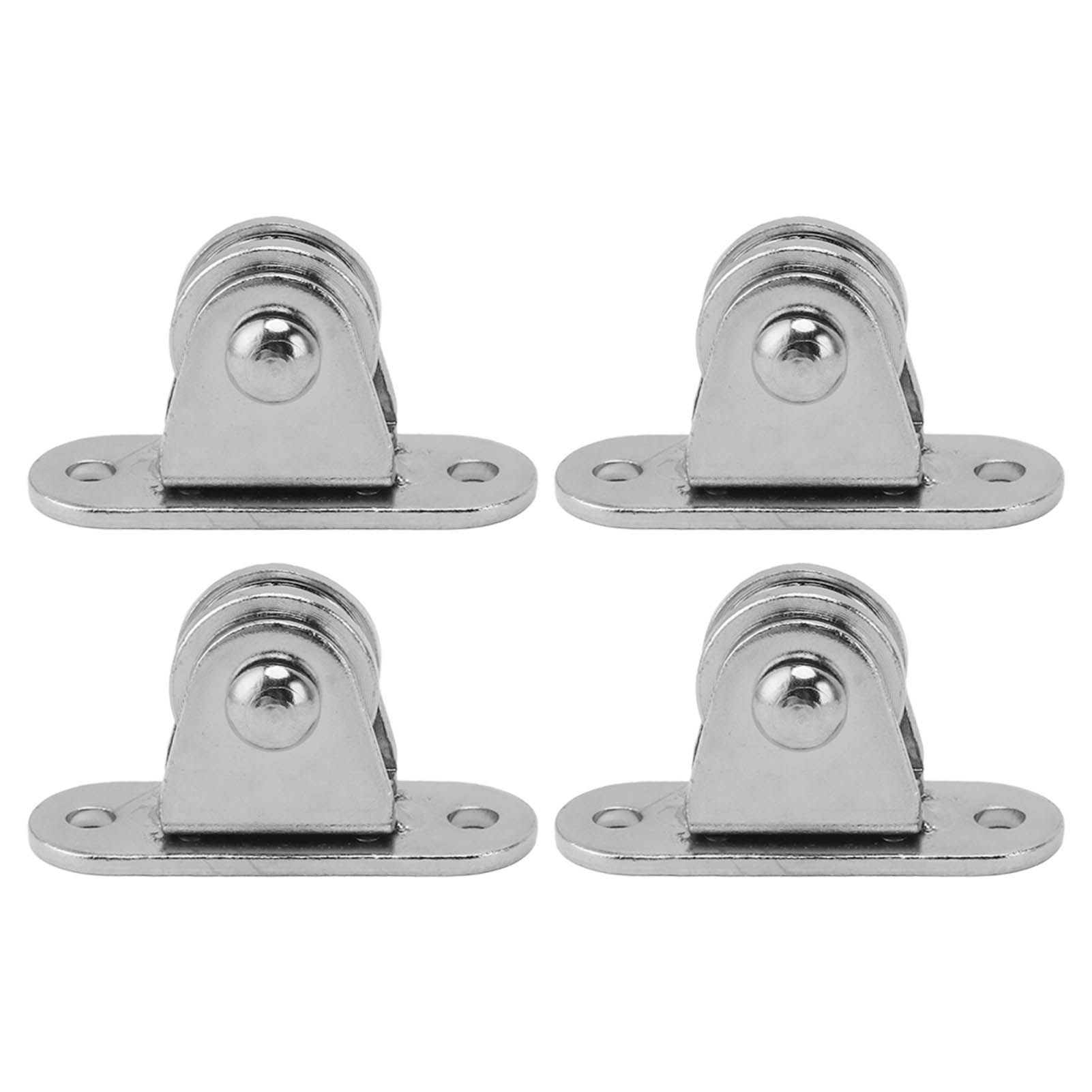 Small Pulley Block Stainless Steel Silent Pulley Roller Wall Mounted Fixed Pulley for DIY Equipment Wire Rope Rail Sliding Gate 4PCS - Image 6