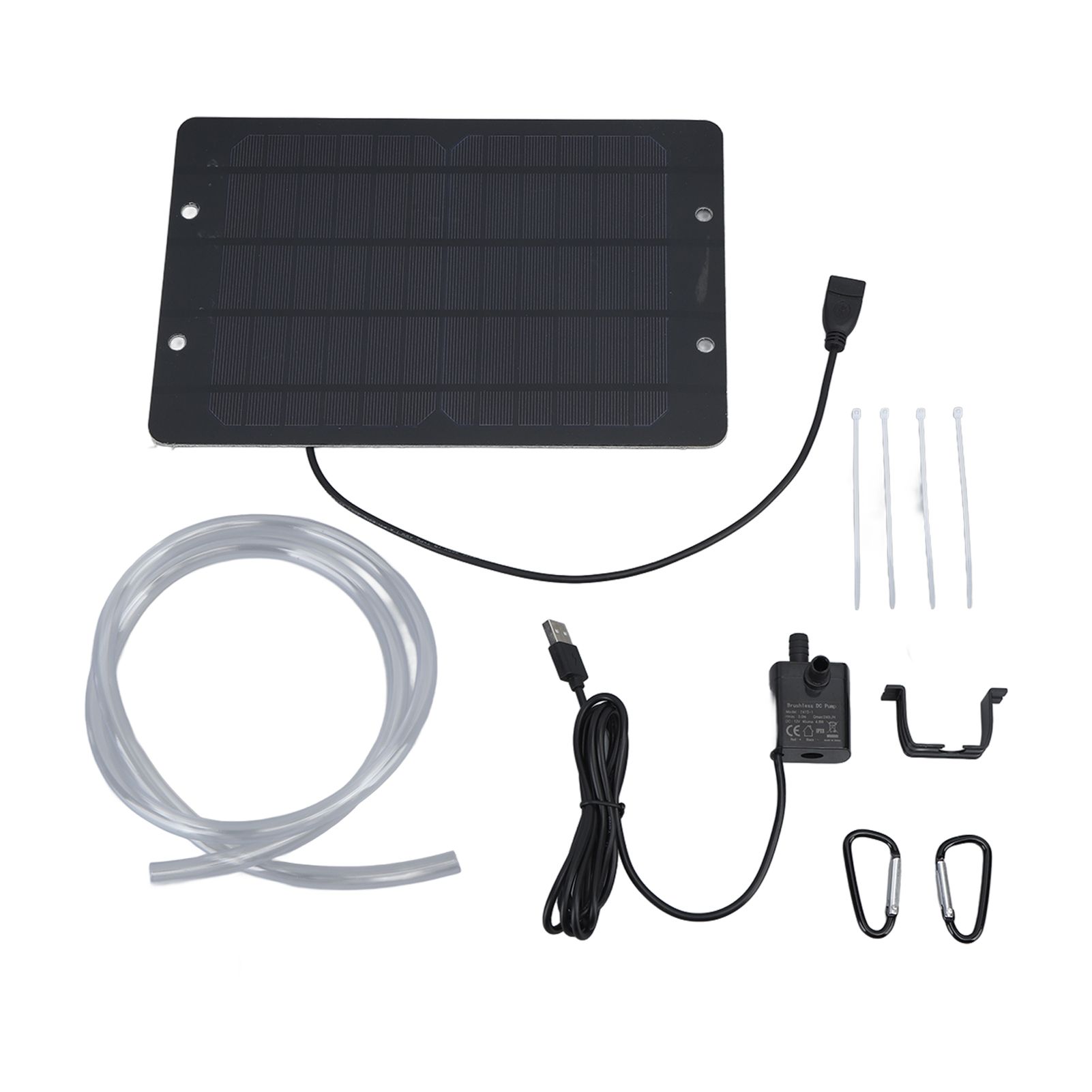 Solar Water Fountain Pump Set 6V 10W USB Solar Fountain Water Pump for Bird Bath Garden Backyard Pool - Image 1