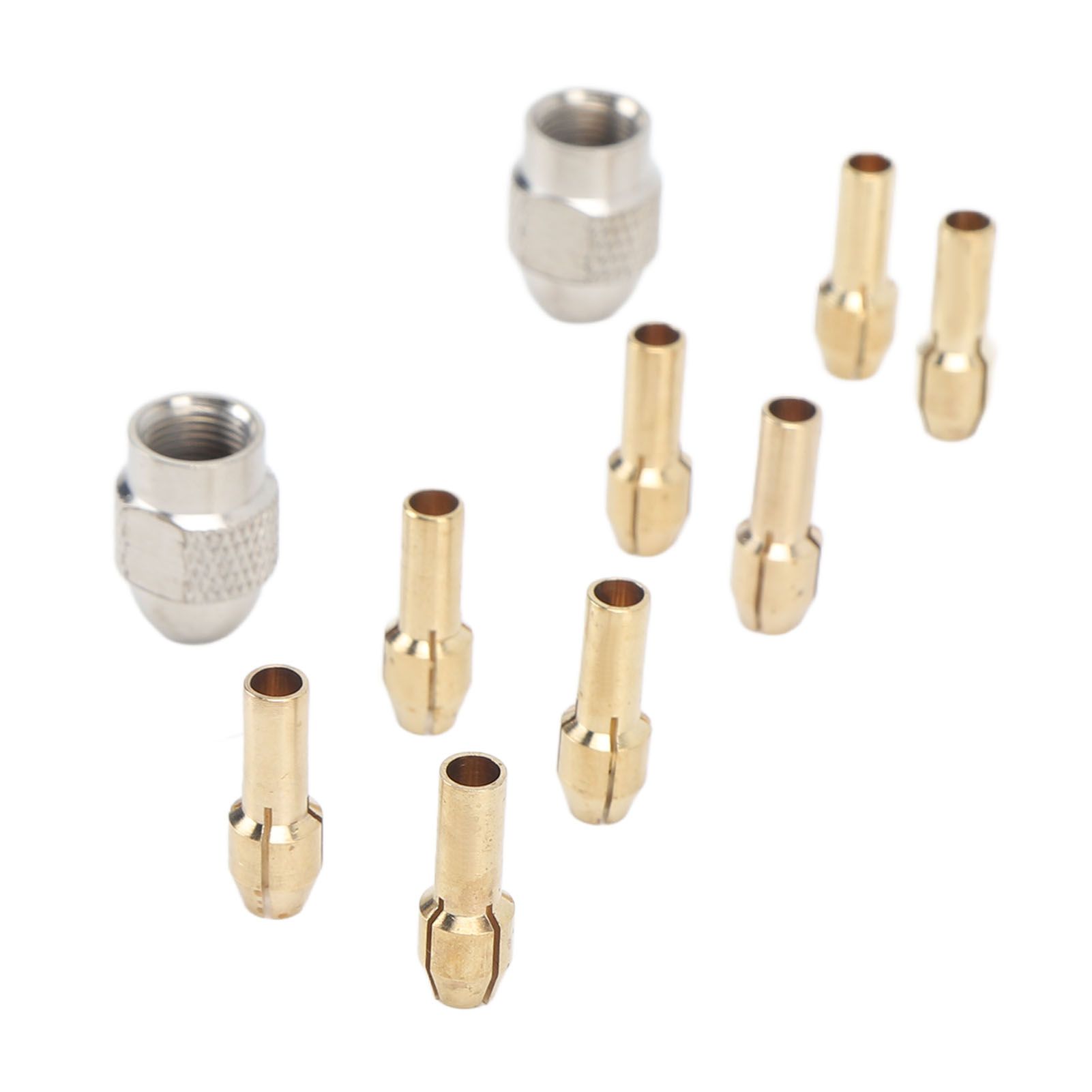 10PCS Drill Chuck Collet Set Brass Electric Drill Keyless Bit Collet Chuck Fast Change Adapter Tool for Replacement - Image 7