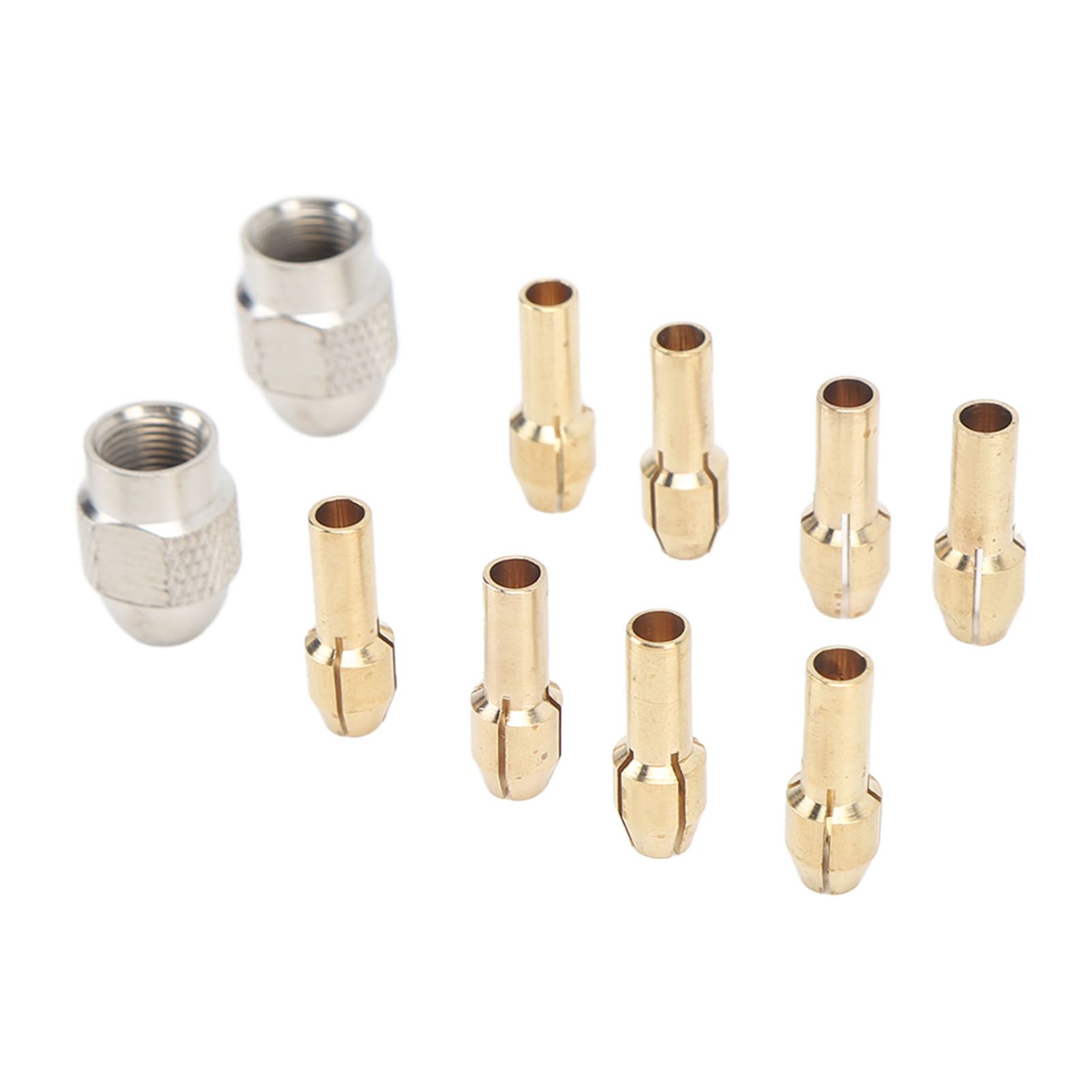 10PCS Drill Chuck Collet Set Brass Electric Drill Keyless Bit Collet Chuck Fast Change Adapter Tool for Replacement - Image 8