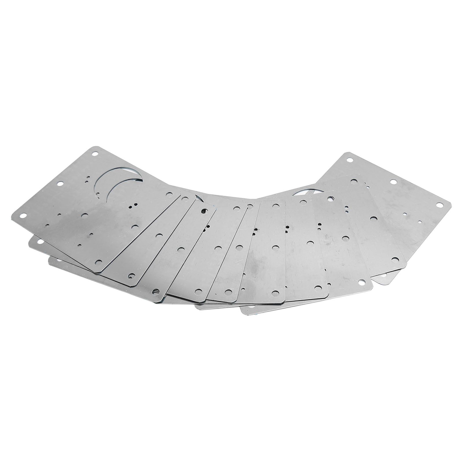 10 PCS Cabinet Hinges Repair Plate with Fixing Screws Thicken Stainless Steel Cupboard Door Hinge Repair Plate Kit for Home - Image 7